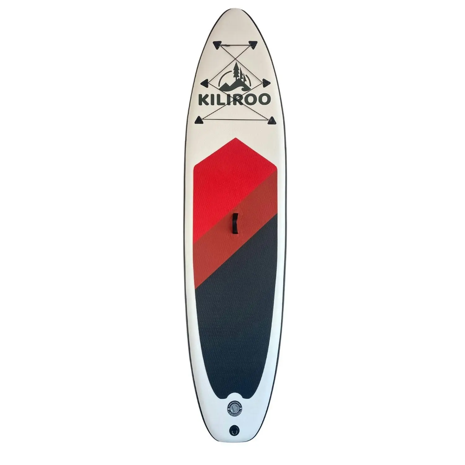 Kiliroo Inflatable Stand Up Paddle Board SUP Surfboard Red, Dark Red & Black