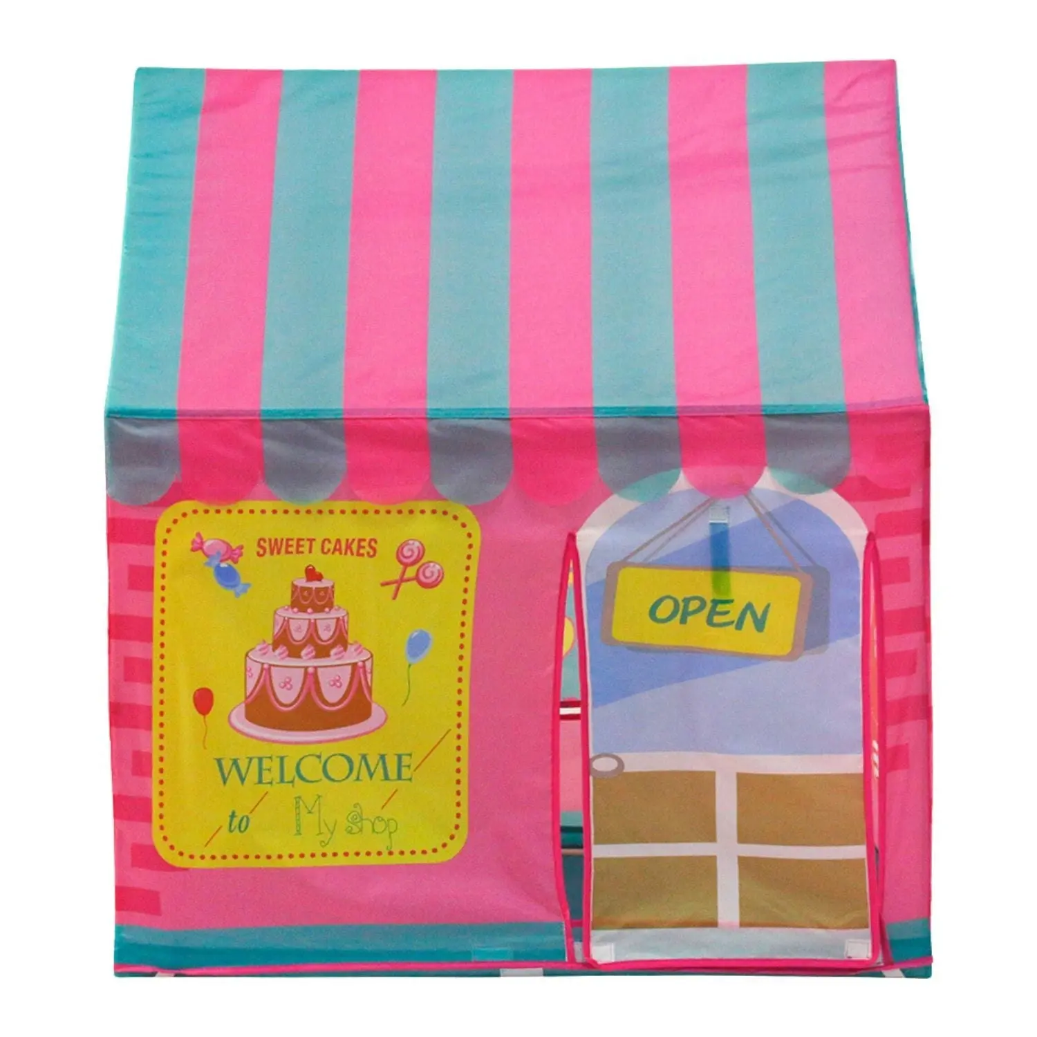 Gominimo Kids Play Tent Dessert House Toys Secure Stability Playhouse Pink