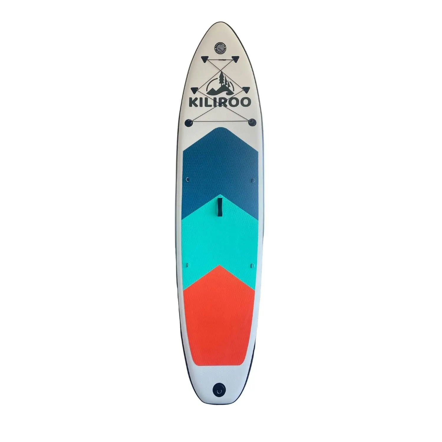 Kiliroo Ultralight Inflatable Stand Up Paddle Board Grey, Tiffany Blue and Red