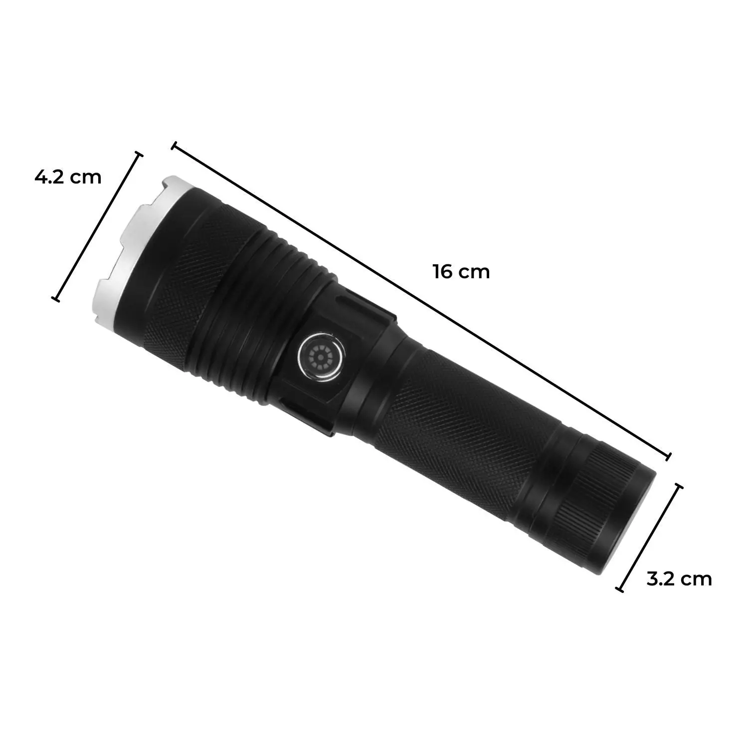 Kiliroo Rechargeable Torch Flashlight with 5 Modes 1200LM for Camping Outdoor