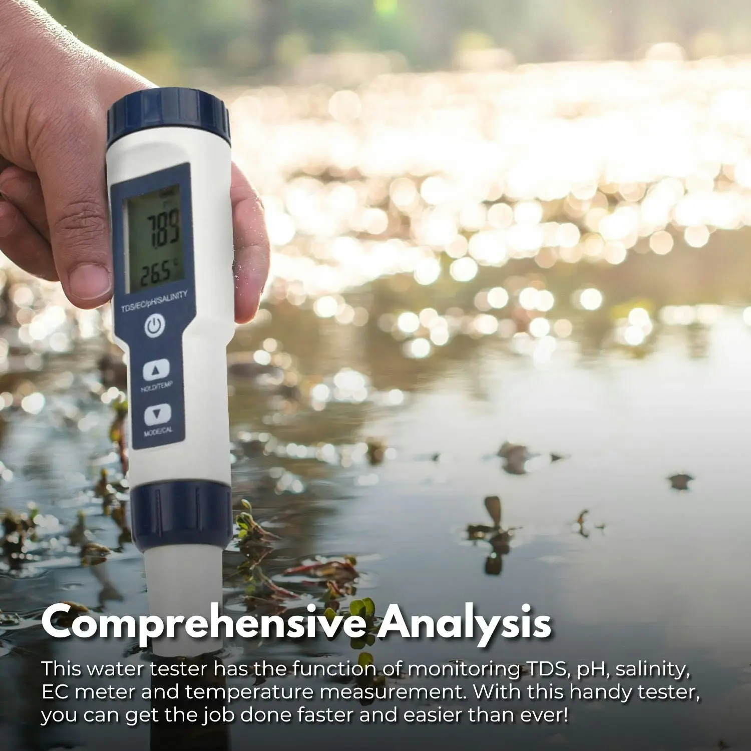 Noveden 5 in 1 Digital Water Quality Test Meter TDS Salinity Temp pH Tester