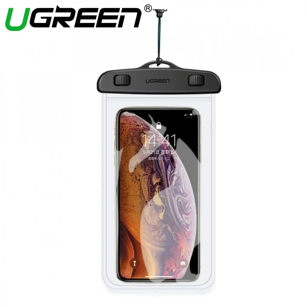 UGreen Universal Black Waterproof Pouch IPX8 Waterproof Mobile phone Dry Bag Underwater Case For iPhone Samsung Google Pixel