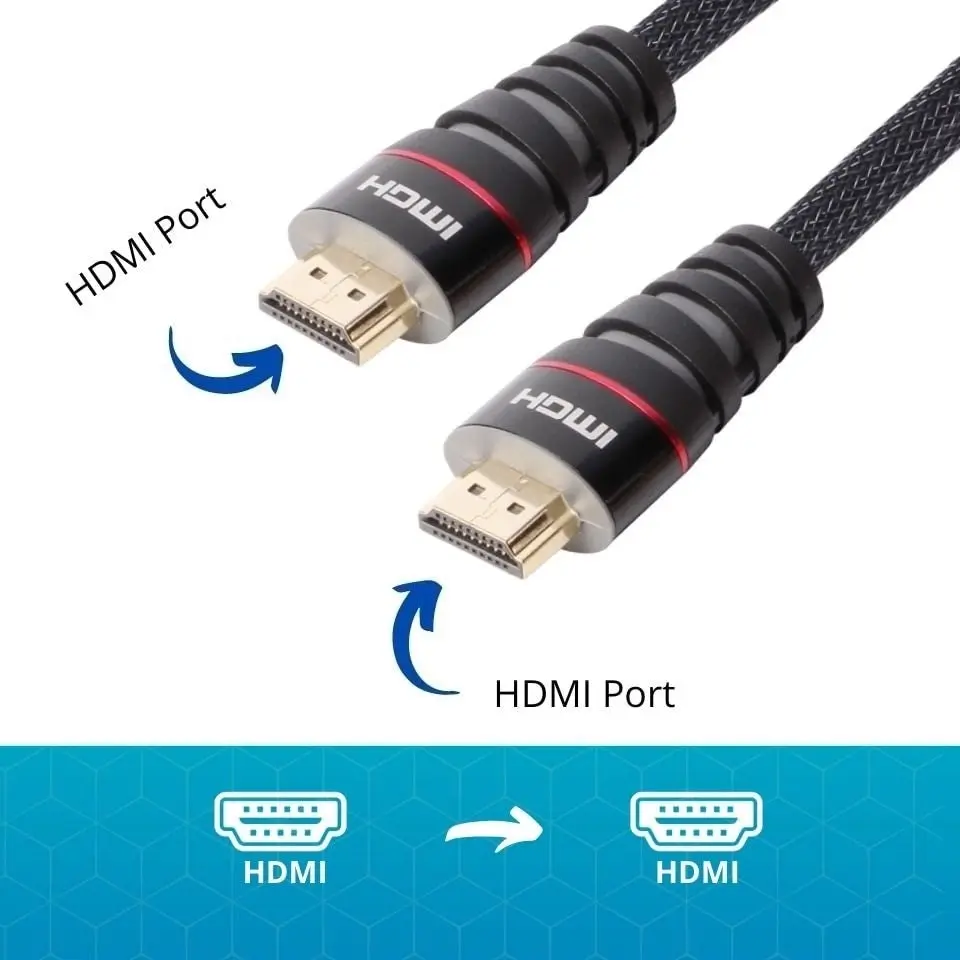 5M High Speed HDMI Cable V2.0 Ultra HD 4K 2160p 1080p Nylon Braided Wire