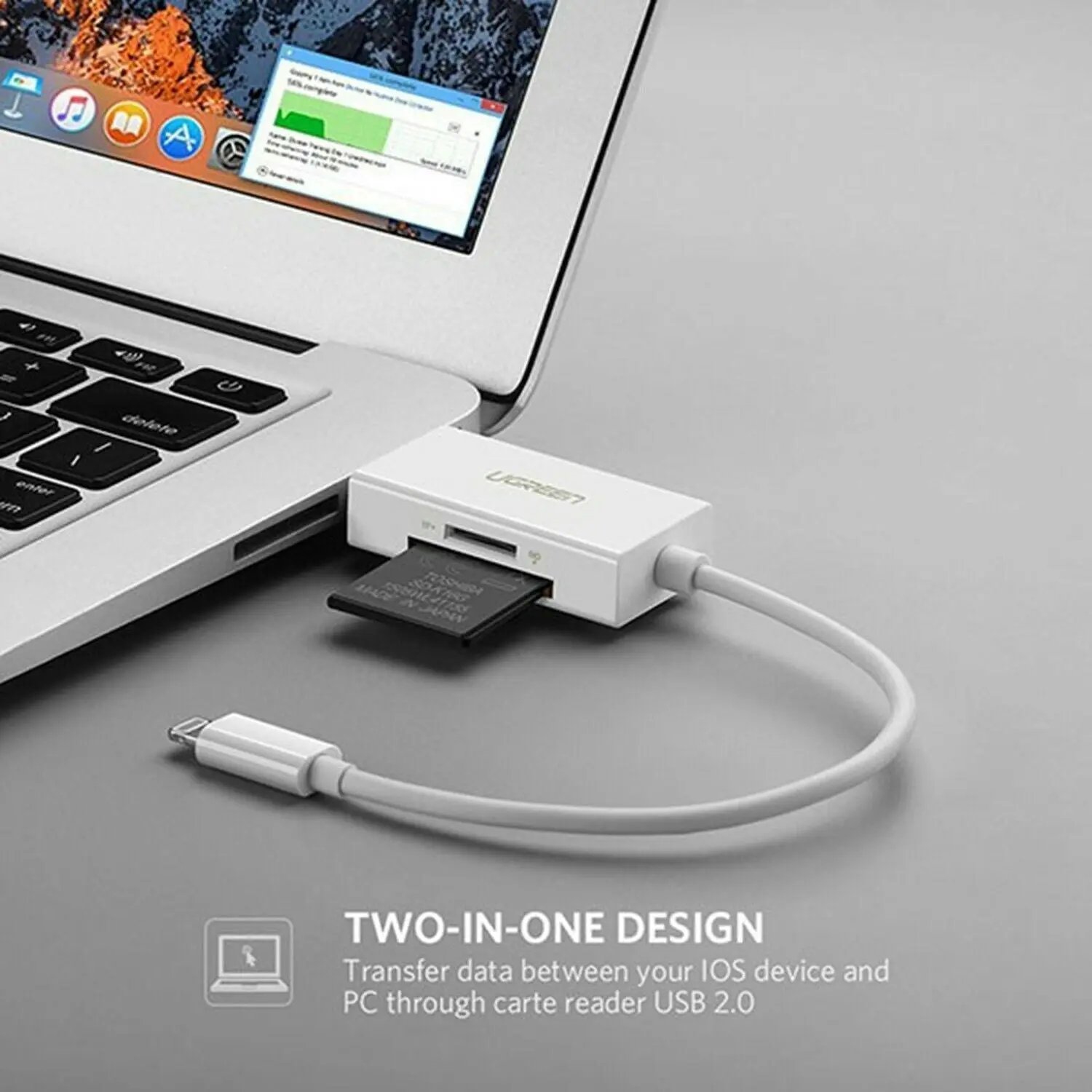 UGreen Lightning to OTG Adapter/Hub Card Reader for iPad/iPhone