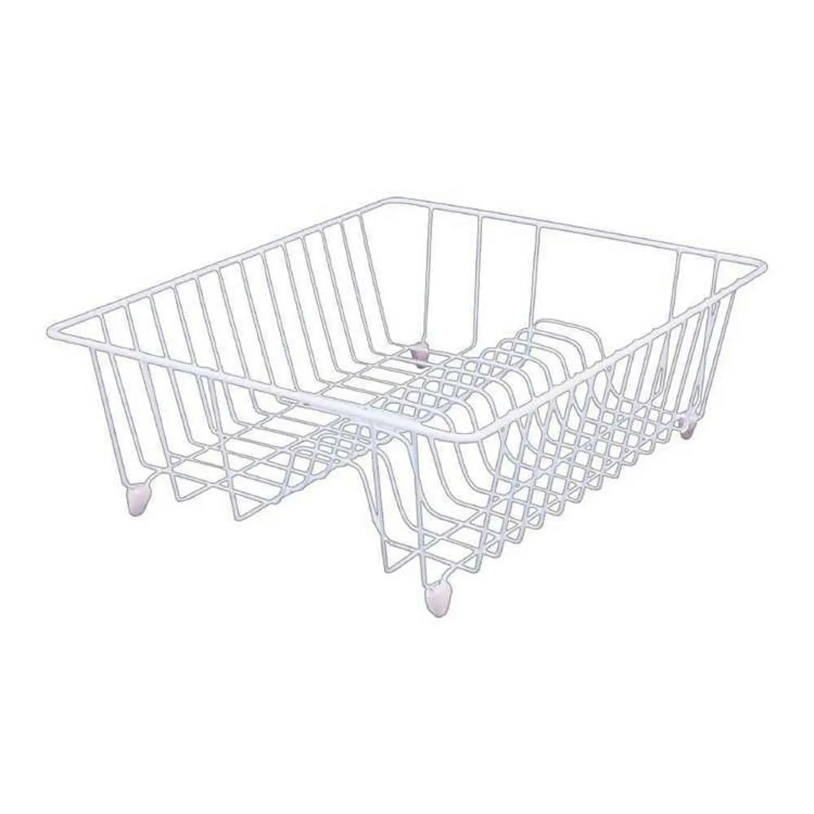 Madesmart D.Line Plastic Wire Small Dish Drainer - White