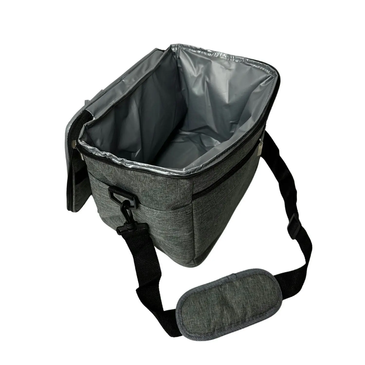 Kiliroo Insulated Cooler Lunch Bag 15L Portable Outdoor Picnic Container Grey