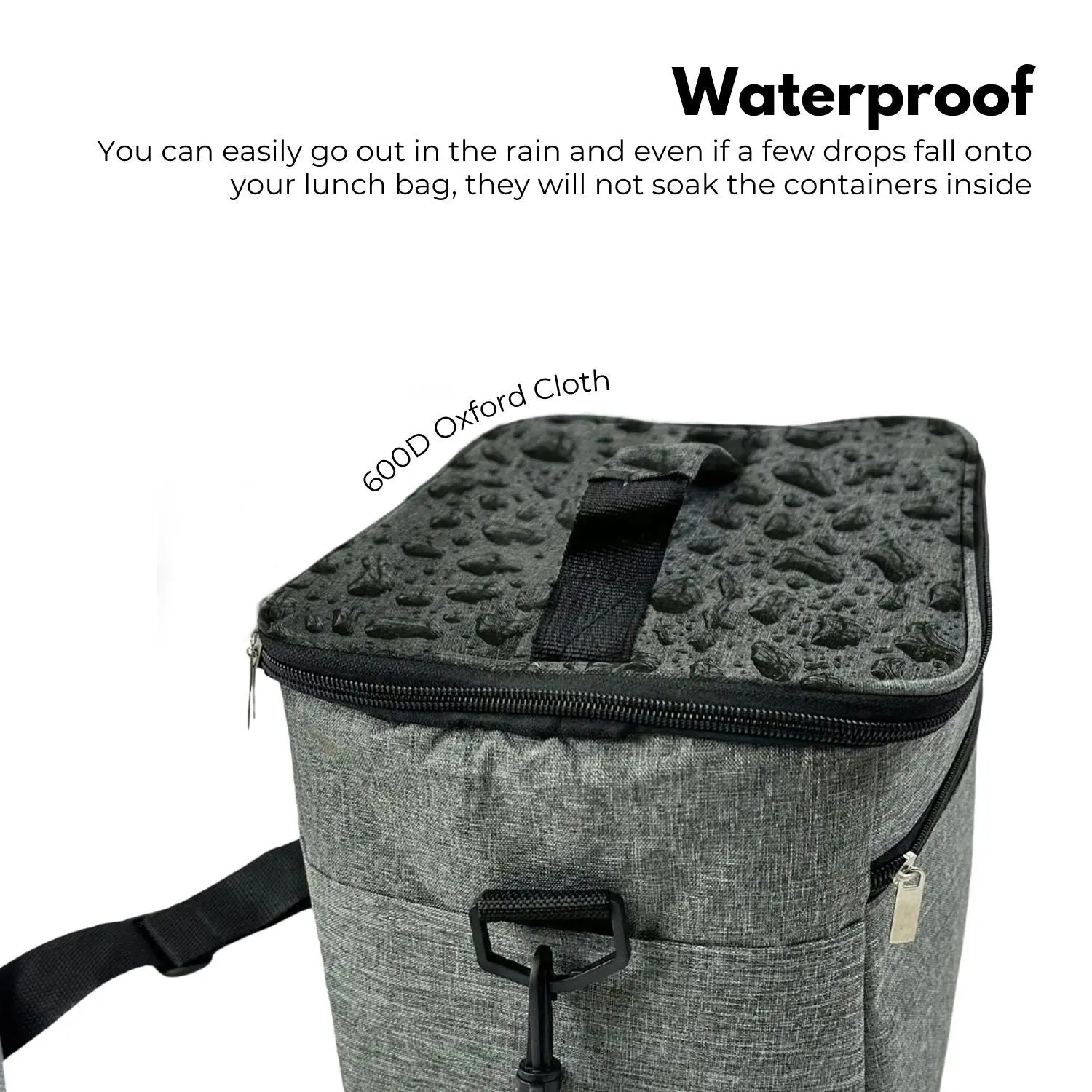 Kiliroo Insulated Cooler Lunch Bag 15L Portable Outdoor Picnic Container Grey