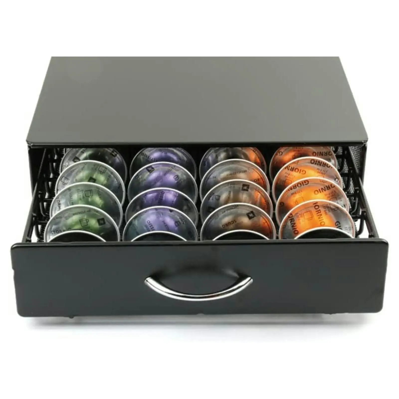 Gominimo 40 Pods Coffee Capsules Pod Holder Drawer - Black