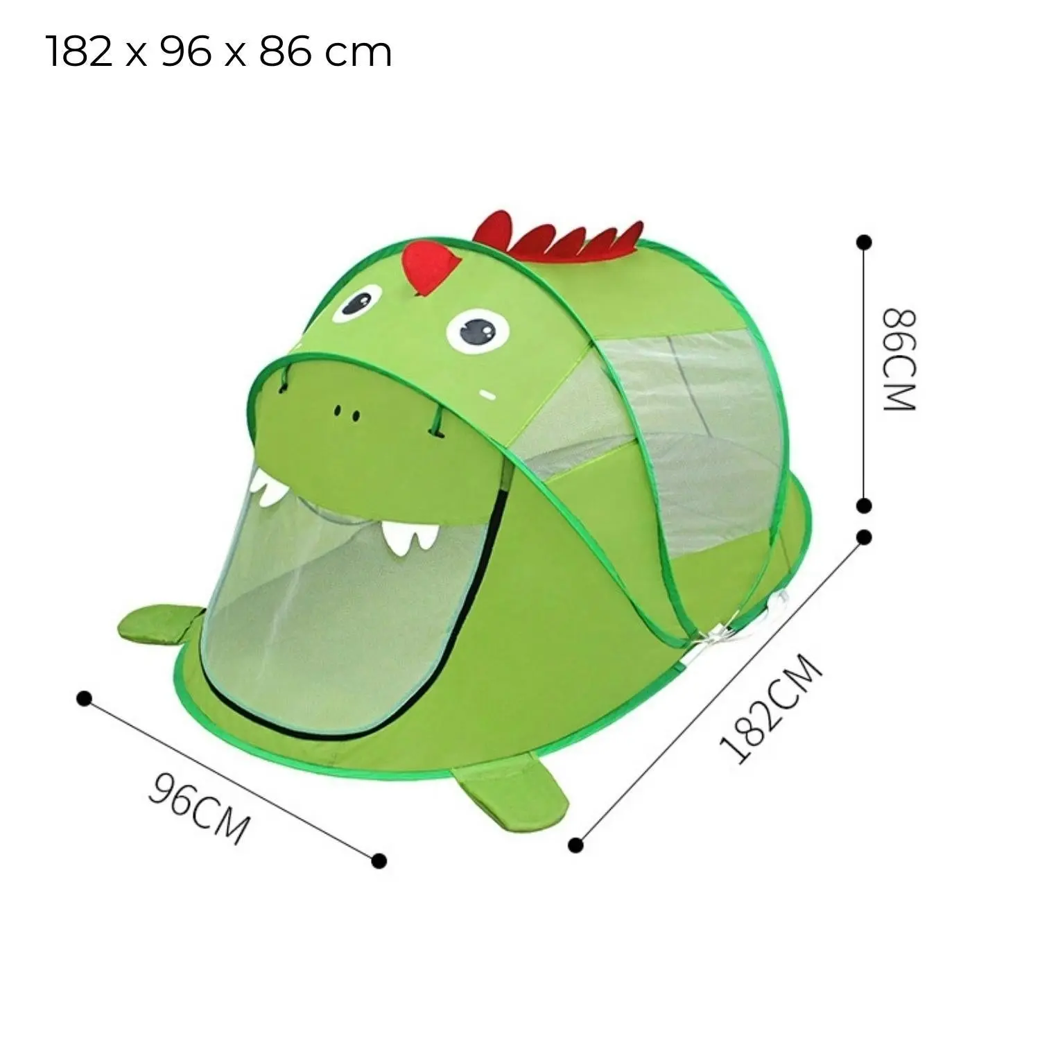 Gominimo Kids Dinosaur Tent Easy Setup Pop-Up Playhouse Indoor Outdoor Green