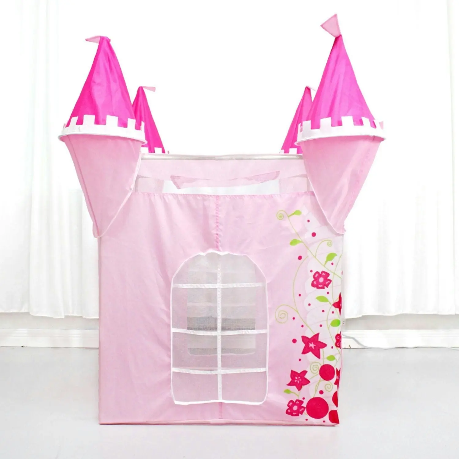 Gominimo Kids Play Tent Princess Castle Toys Elegant Breathable Playhouse Pink