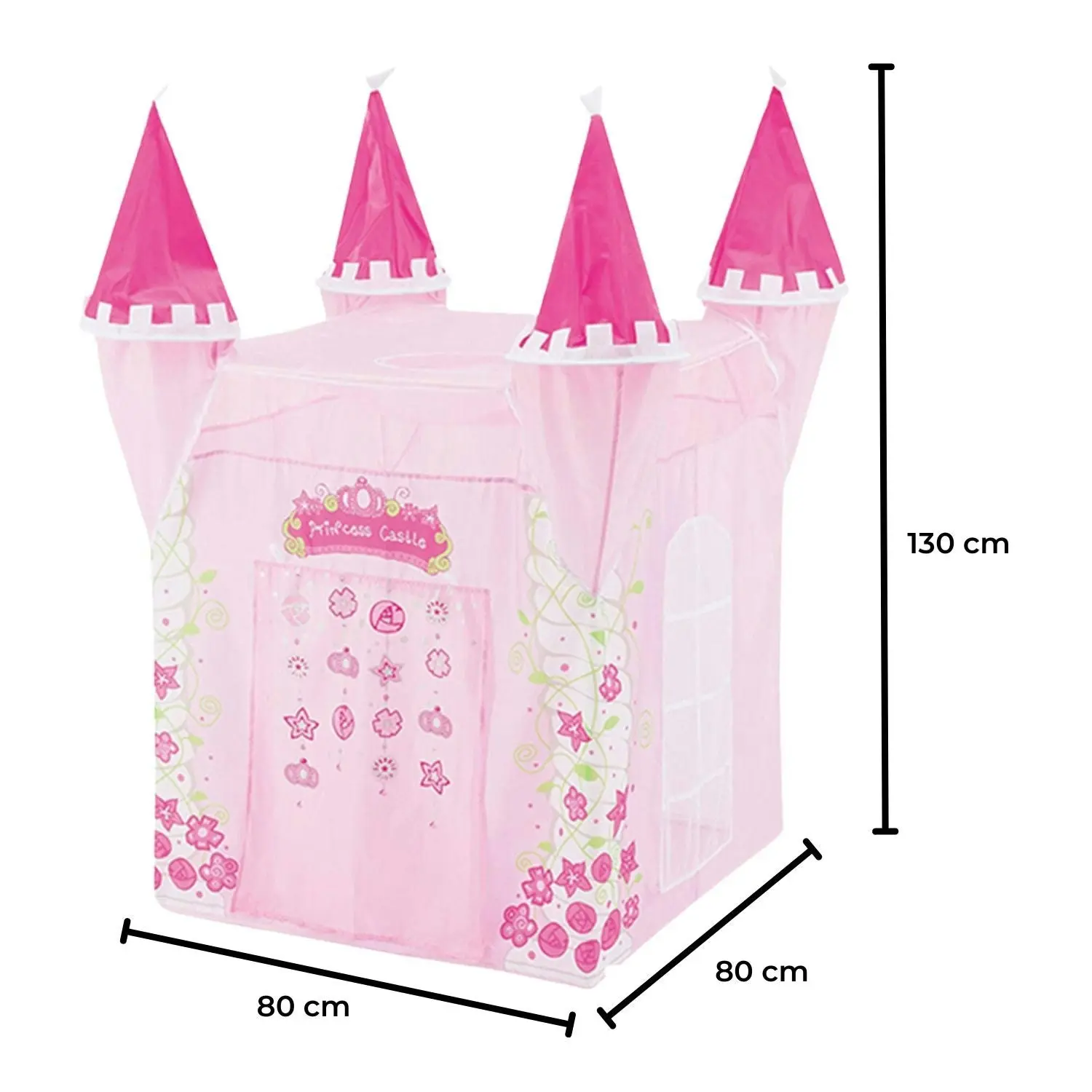 Gominimo Kids Play Tent Princess Castle Toys Elegant Breathable Playhouse Pink