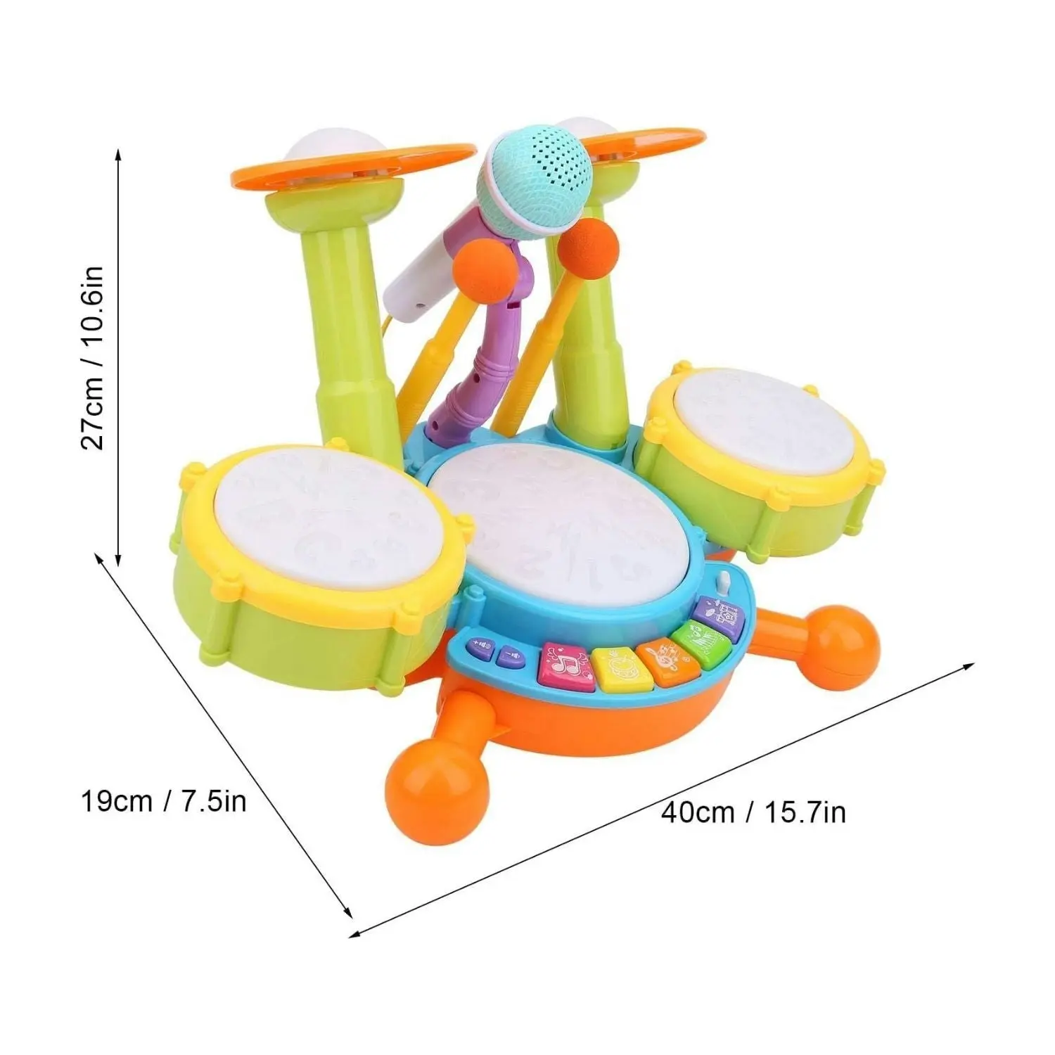 Gominimo Kids Musical Instrument Playset Basic Version Drum Toy Set