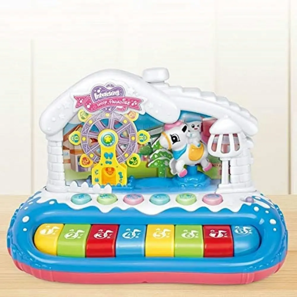 Gominimo Kids Educational Instrument Toy Musical Ferris Wheel Piano Keyboard