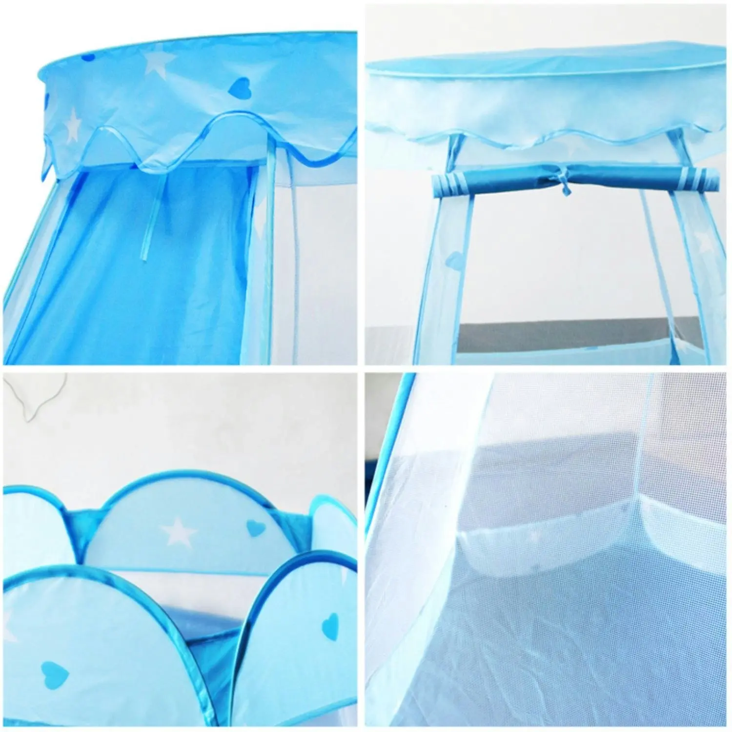 Gominimo Kids Play Tent Tunnel Toys Indoor and Outdoor Breathable Playhouse Blue