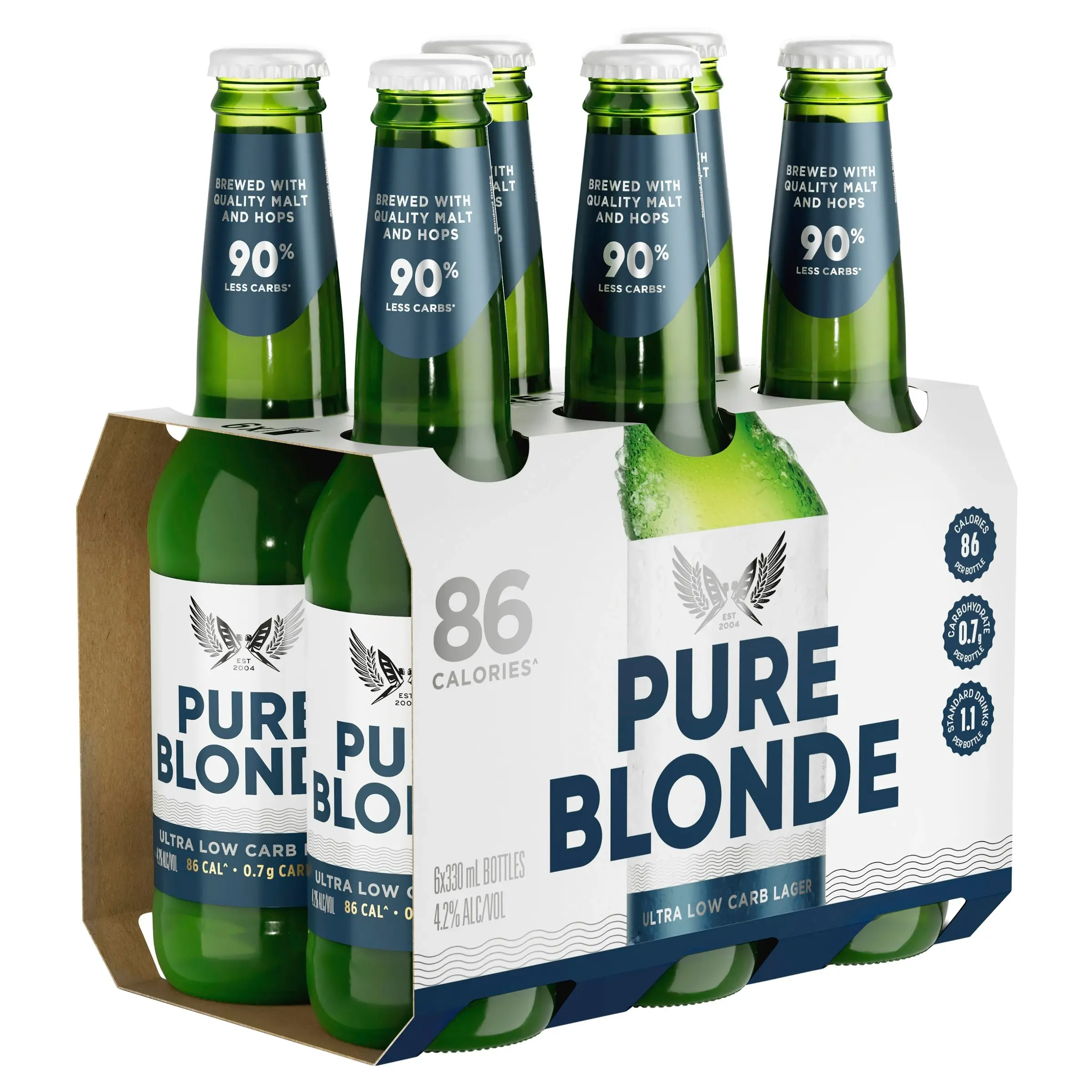 Pure Blonde Ultra Low Carb 24 x 330mL Bottles