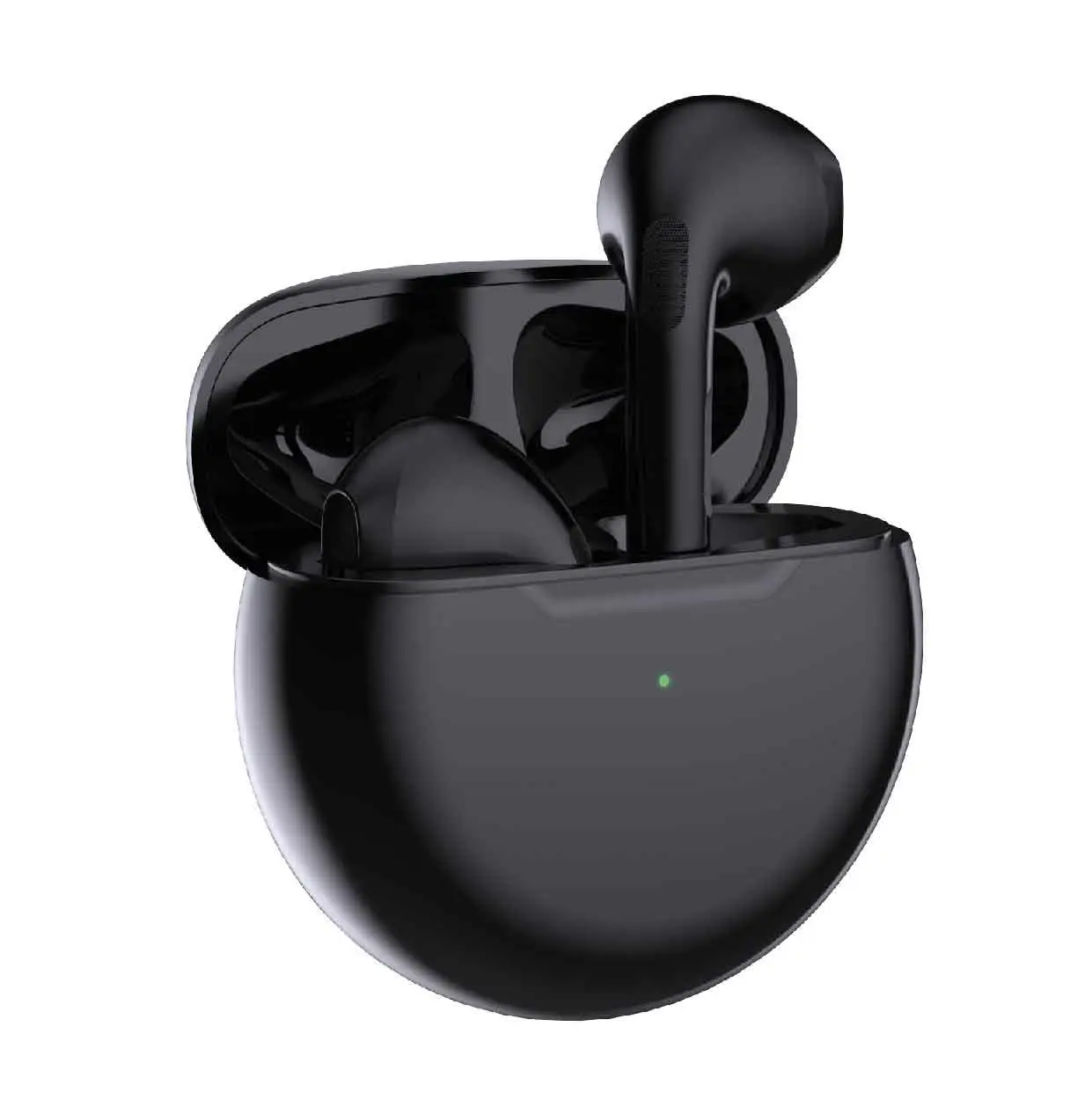 Laser Black TWS Earbuds | Ergonomic Design | Siri Google Support