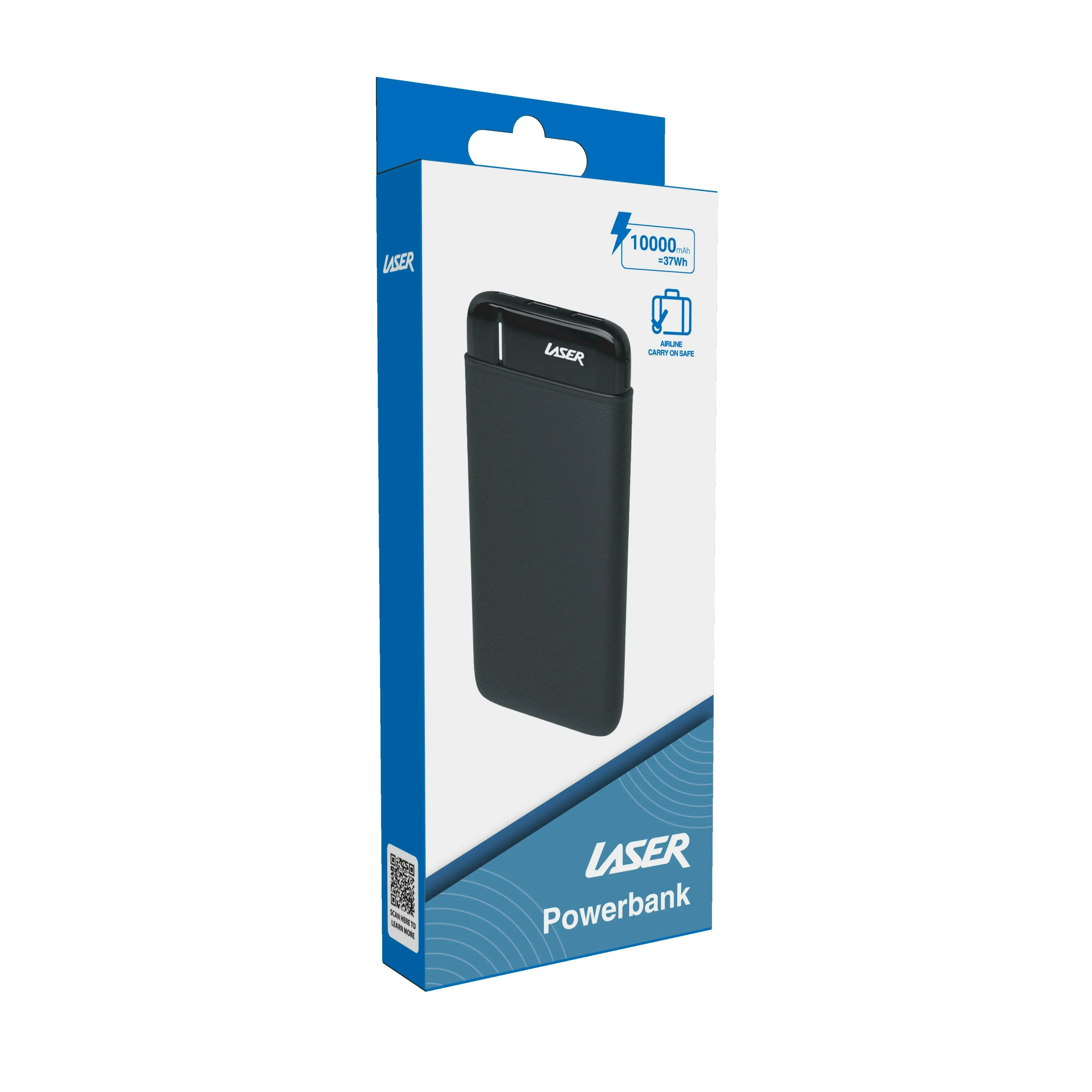 Laser 10,000mAh Powerbank: Charge Smartphones, Cameras, More