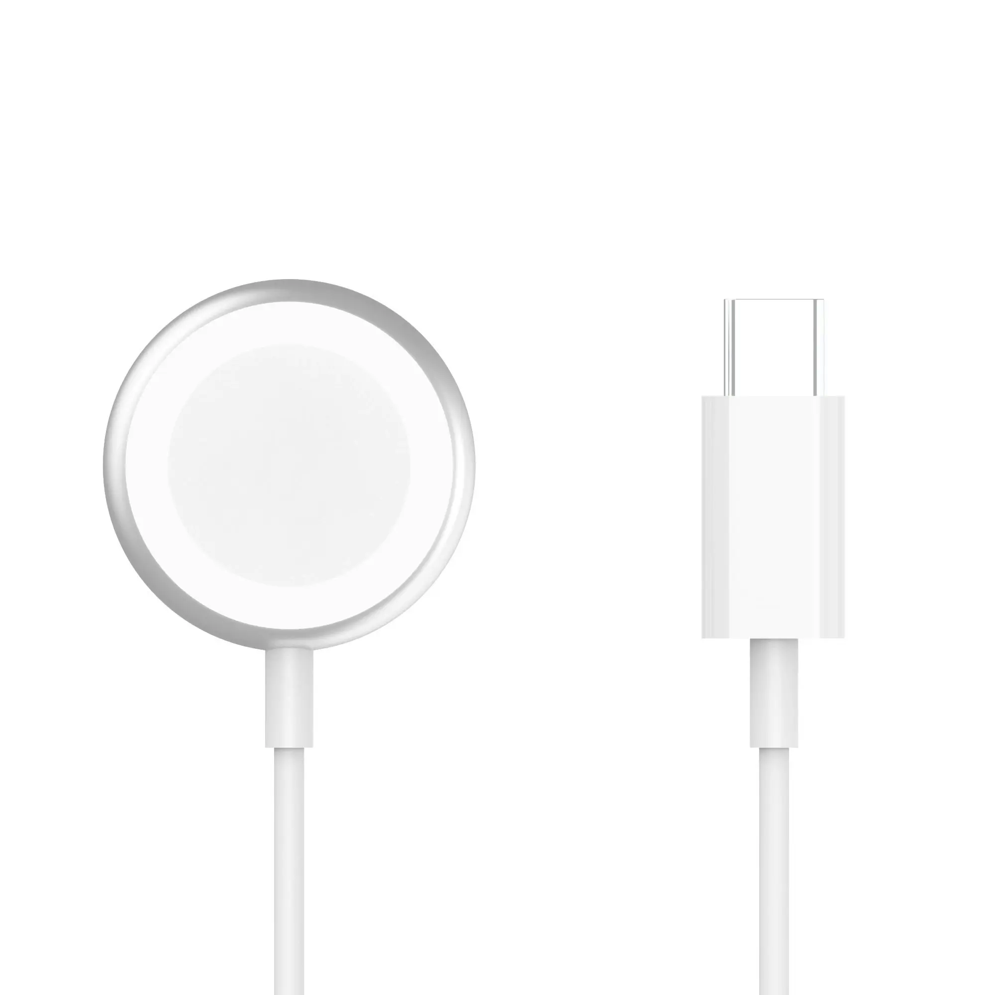 Laser Fast Charge Wireless Charger for Apple Watch - USB-C, White