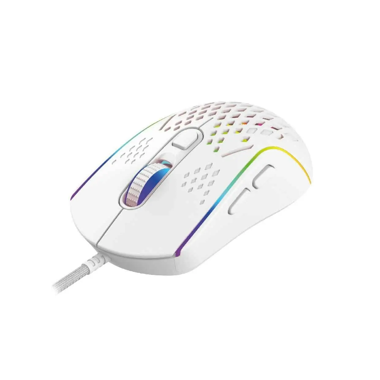 Laser RGB Gaming Mouse White | High DPI, Ergonomic, Lightweight