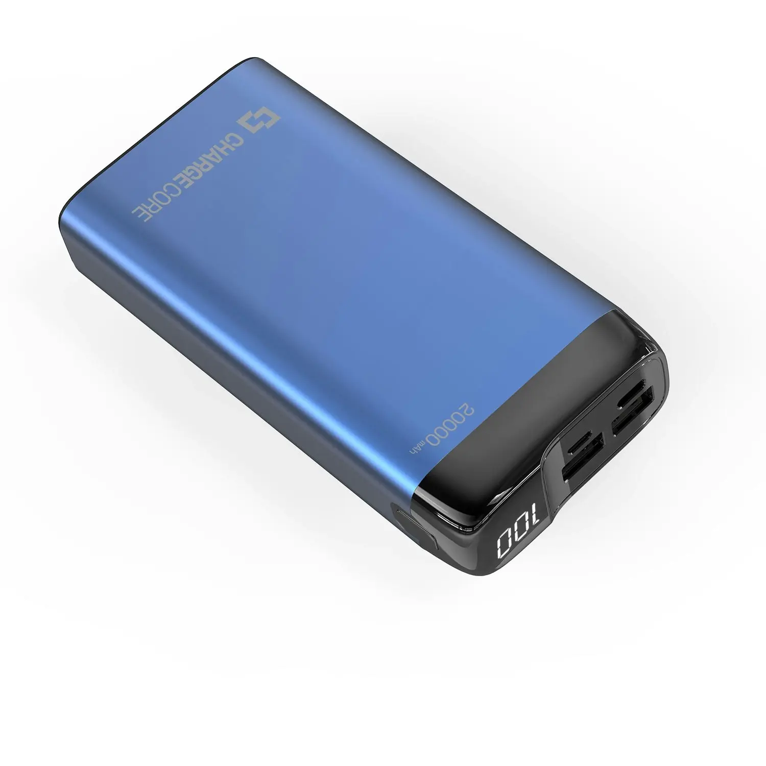 Laser 20000mAh Blue Power Bank, Fast Charging, LED Display