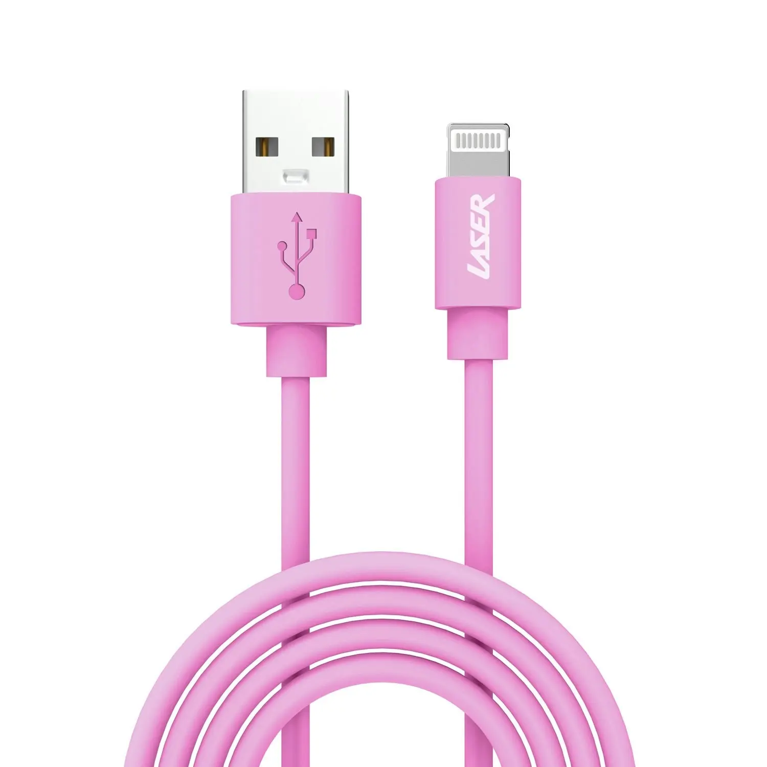 Laser MFi Lightning Cable 2-Pack 2M Pink/Green Fast Charge