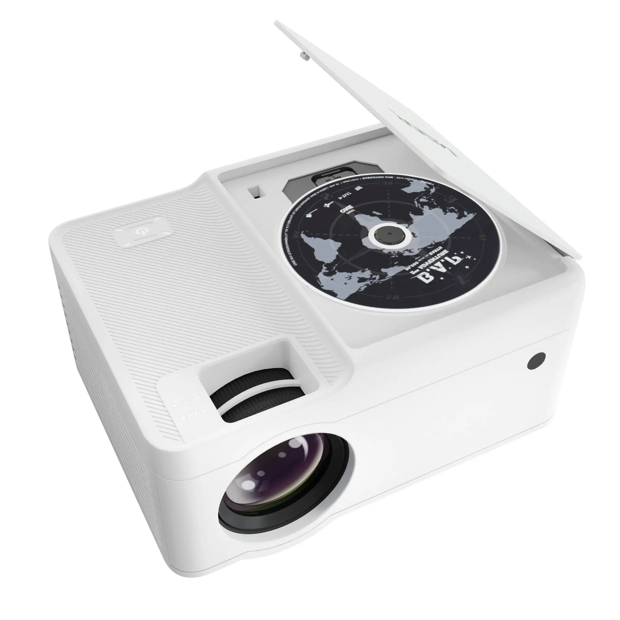 Laser 1080P LED WiFi Projector with Built-in DVD Player & 120" Screen