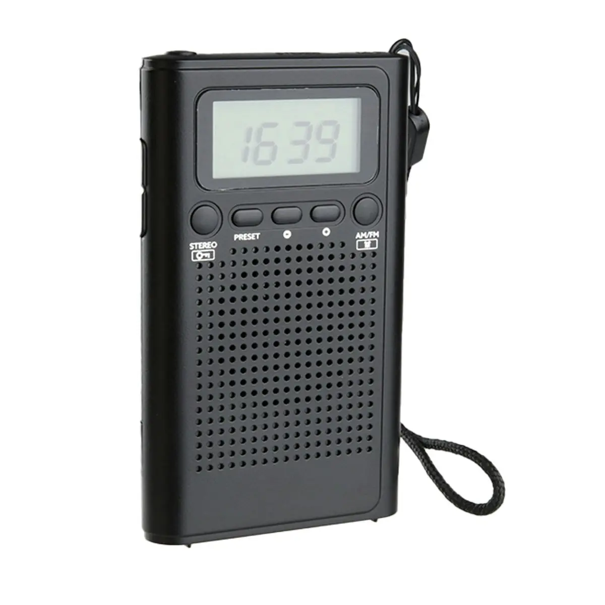 Laser Pocket Digital AM/FM Radio with LCD Display and Speaker