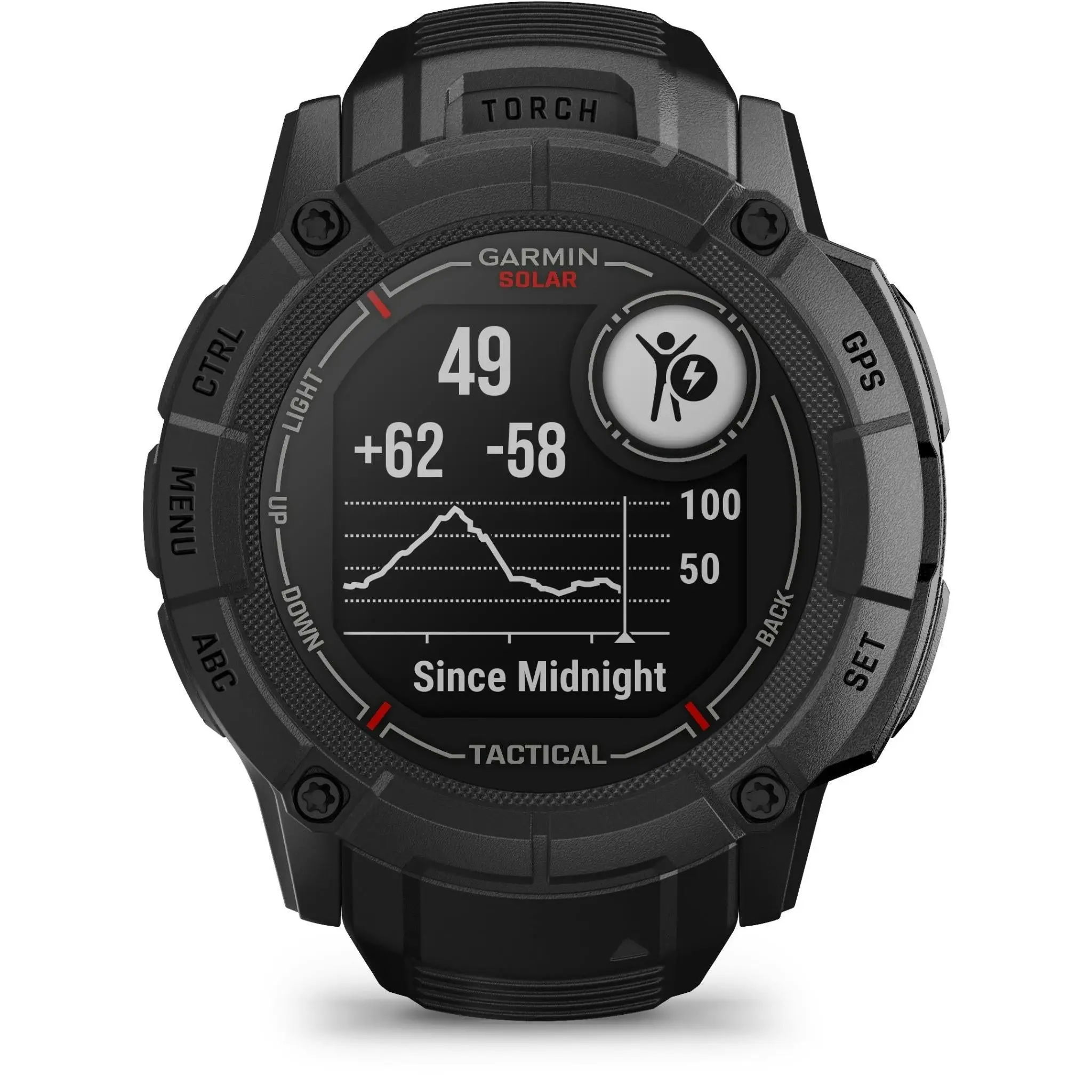 Garmin Instinct 2X Solar Sports Watch Tactical Edition - Black (AU Version)