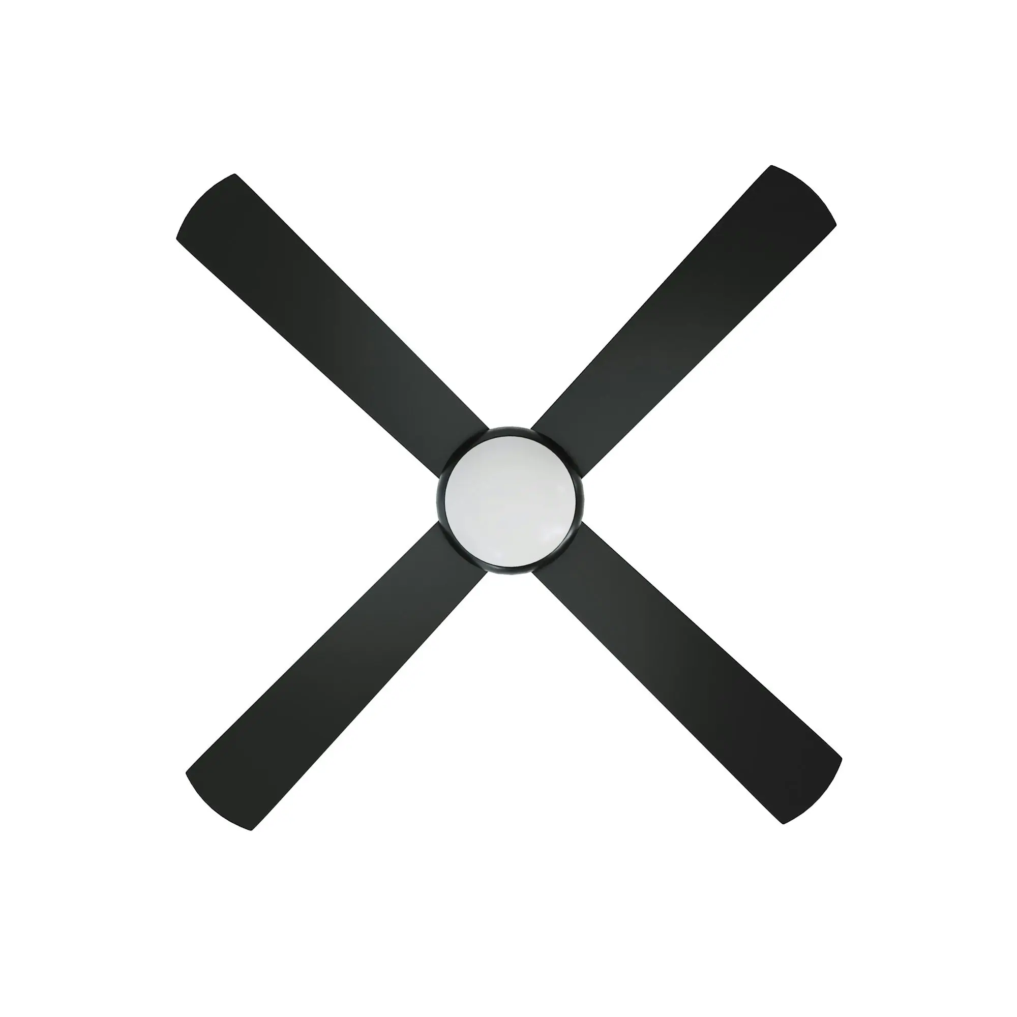 Vevare 52'' Ceiling Fan AC Motor with LED Light Remote Control Black