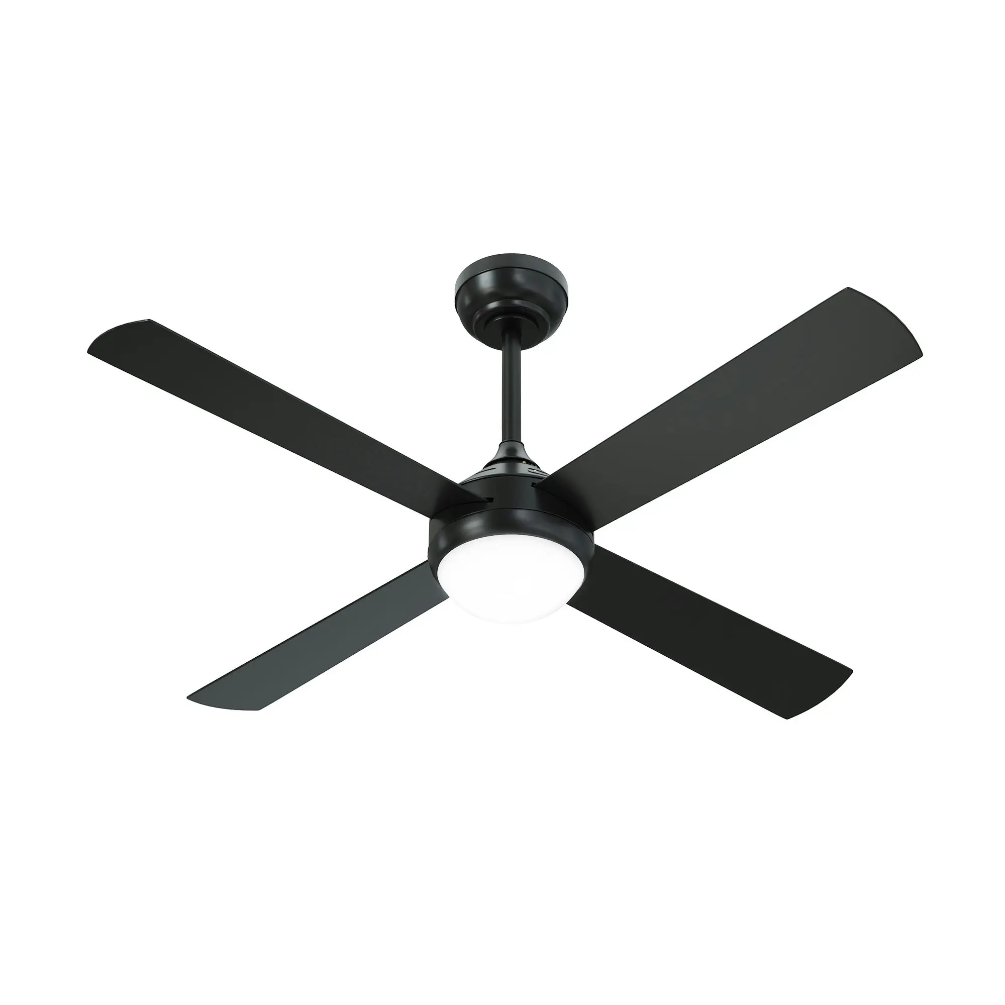 Vevare 52'' Ceiling Fan AC Motor with LED Light Remote Control Black