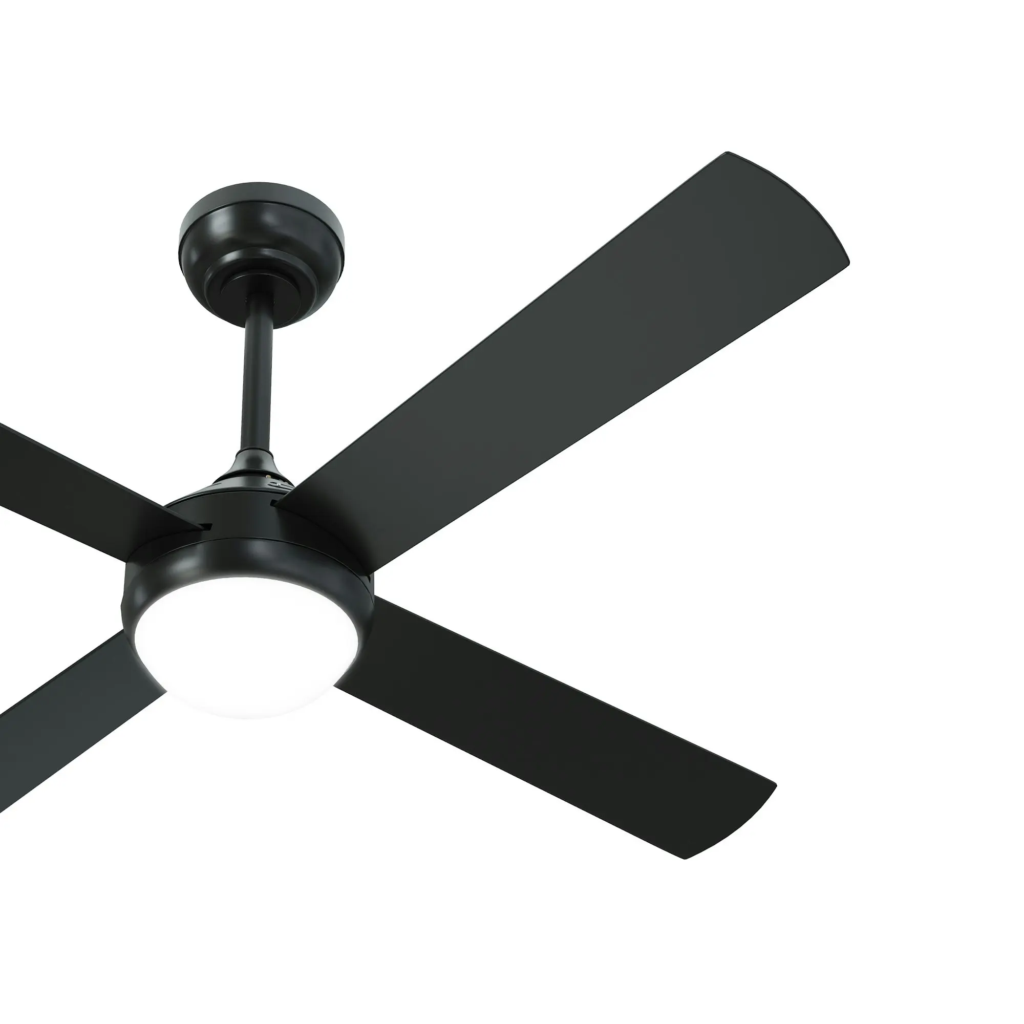 Vevare 52'' Ceiling Fan AC Motor with LED Light Remote Control Black