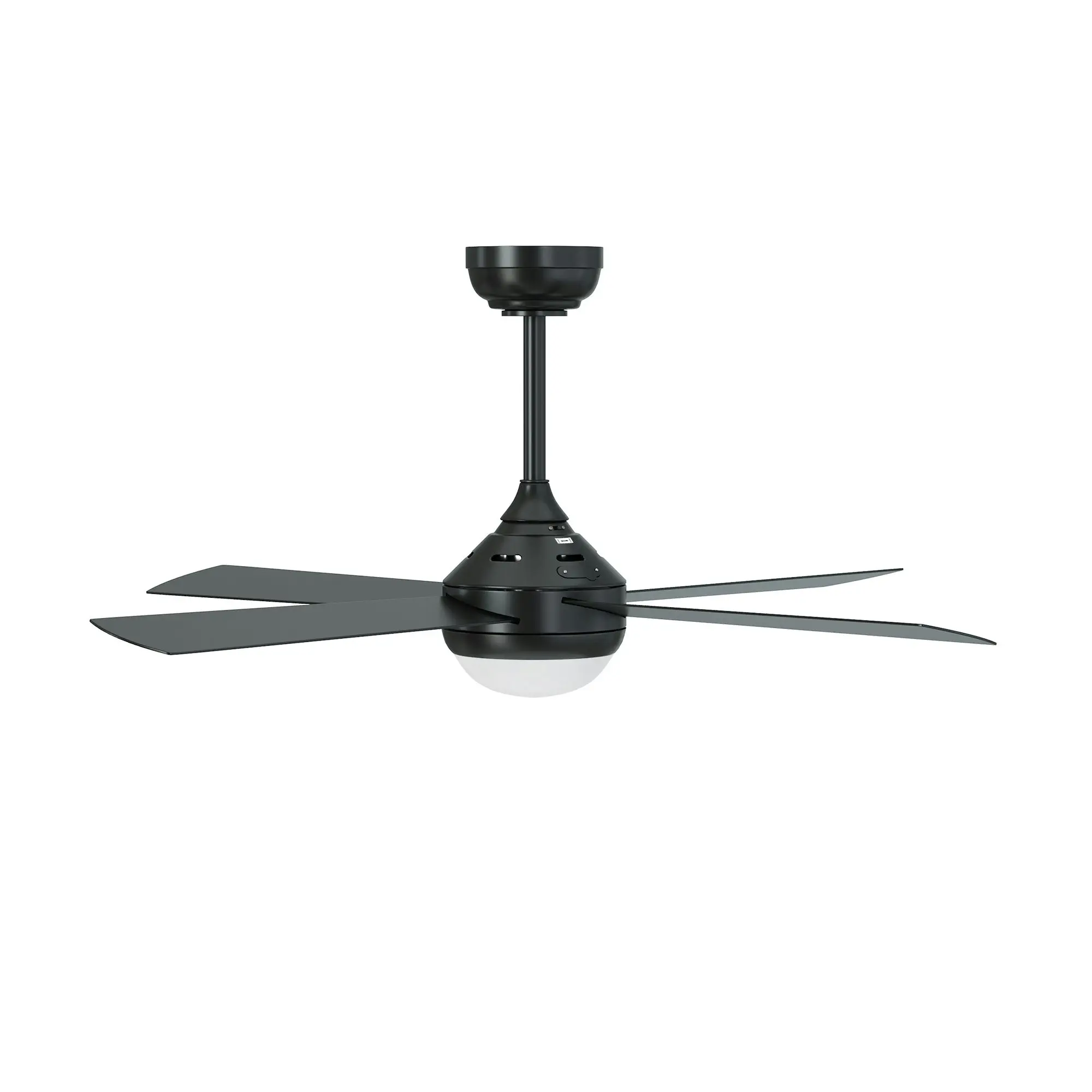 Vevare 52'' Ceiling Fan AC Motor with LED Light Remote Control Black