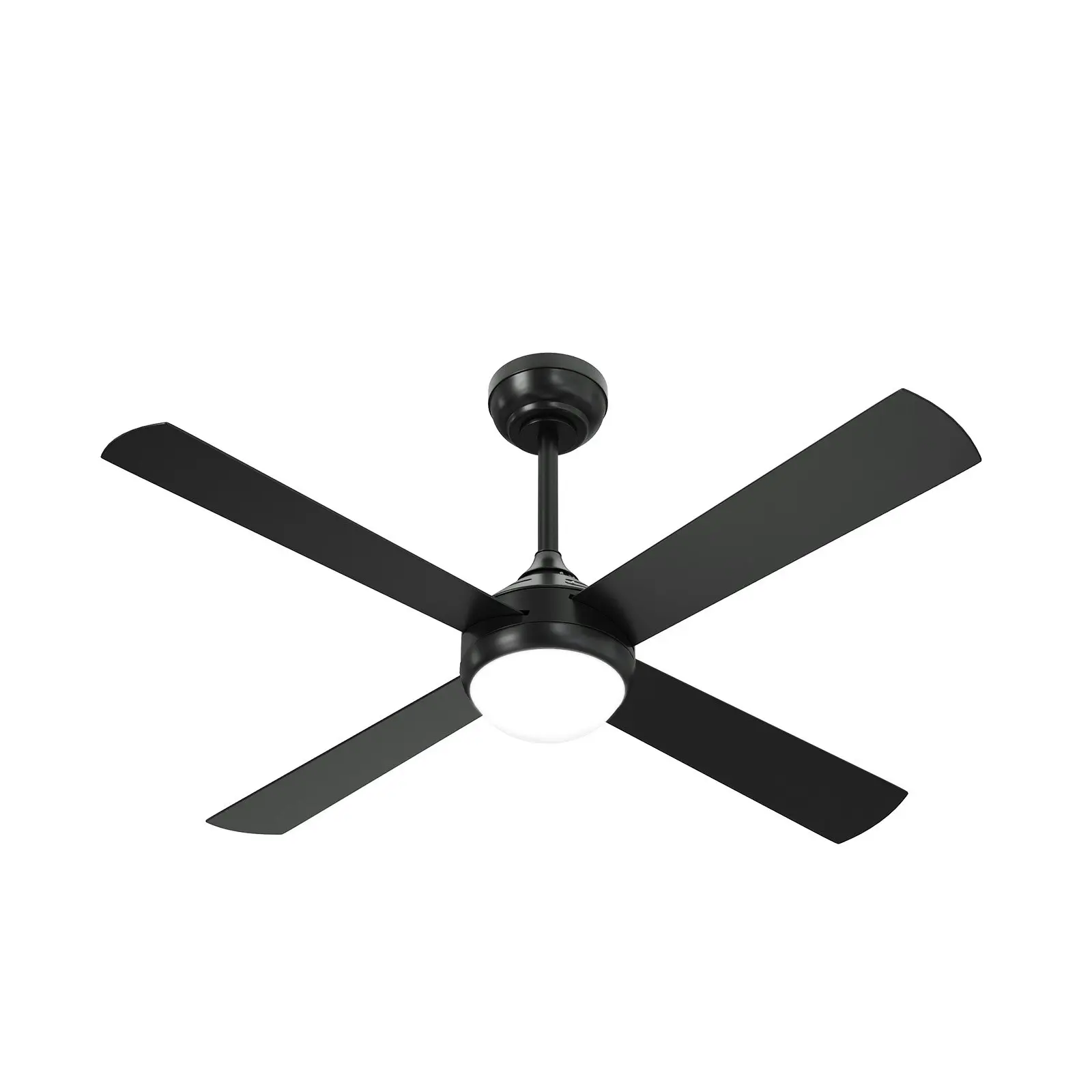 Vevare 52'' Ceiling Fan AC Motor with LED Light Remote Control Black