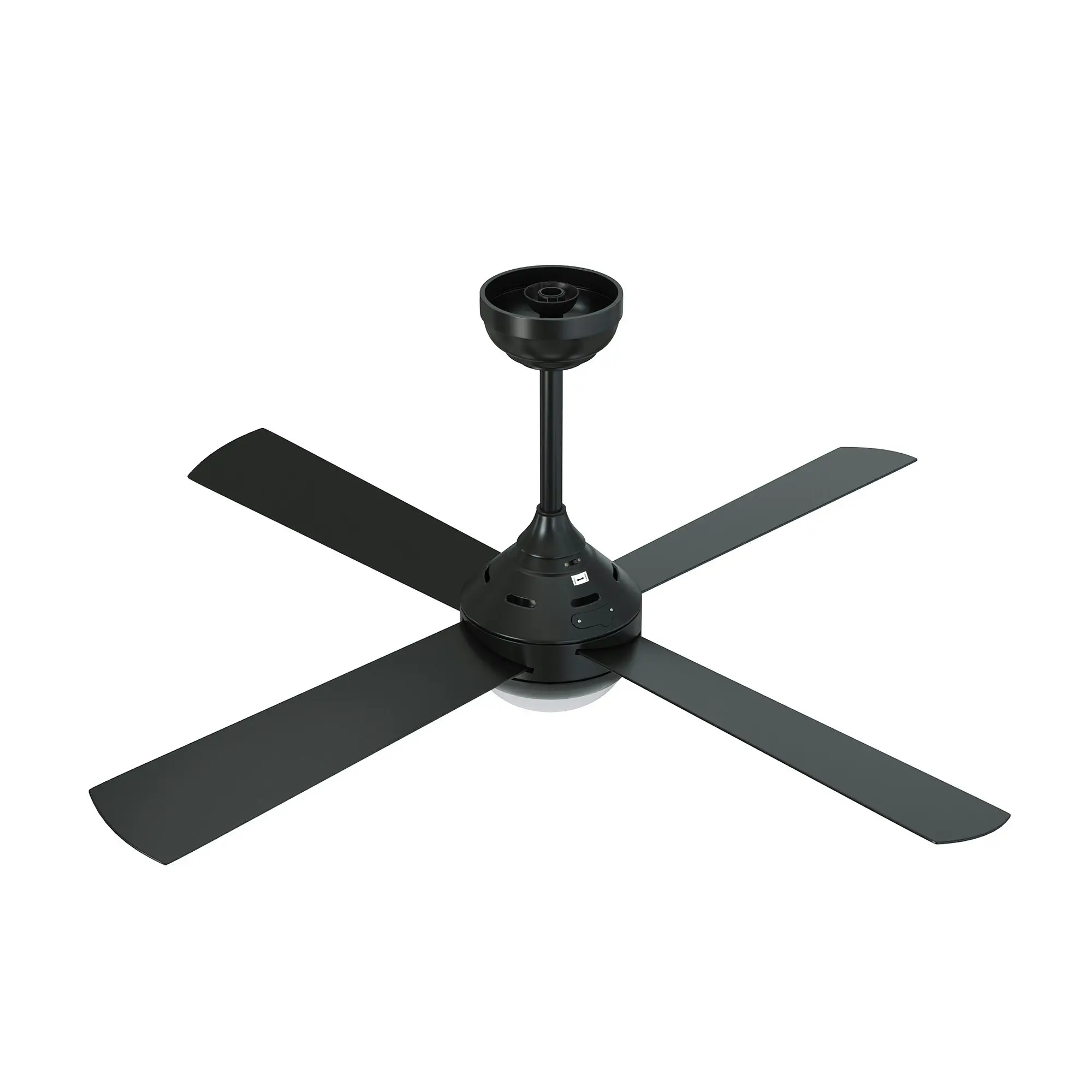 Vevare 52'' Ceiling Fan AC Motor with LED Light Remote Control Black