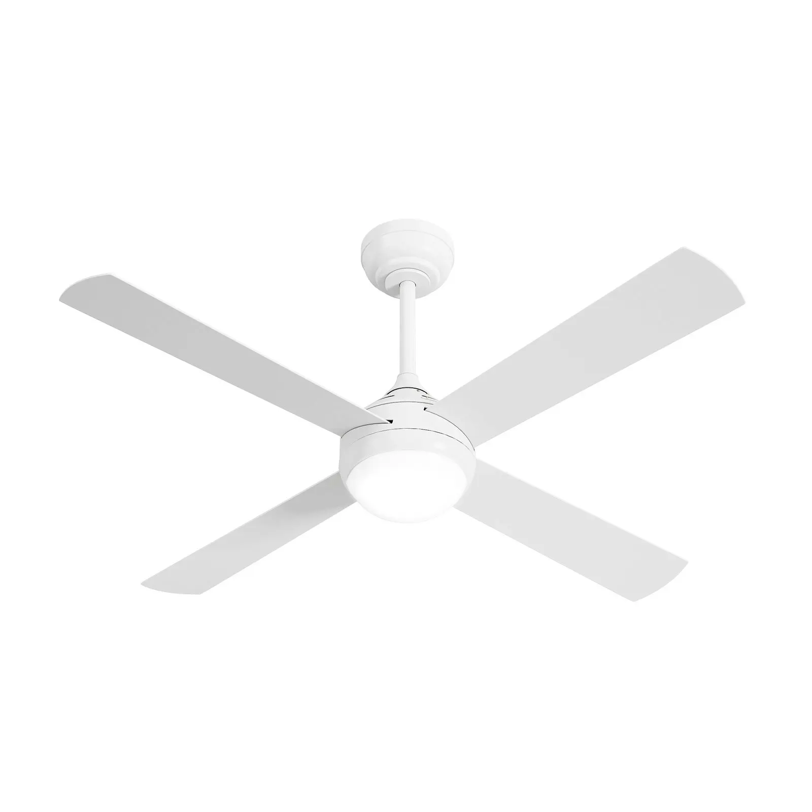 Vevare 52'' Ceiling Fan AC Motor with LED Light Remote Control White