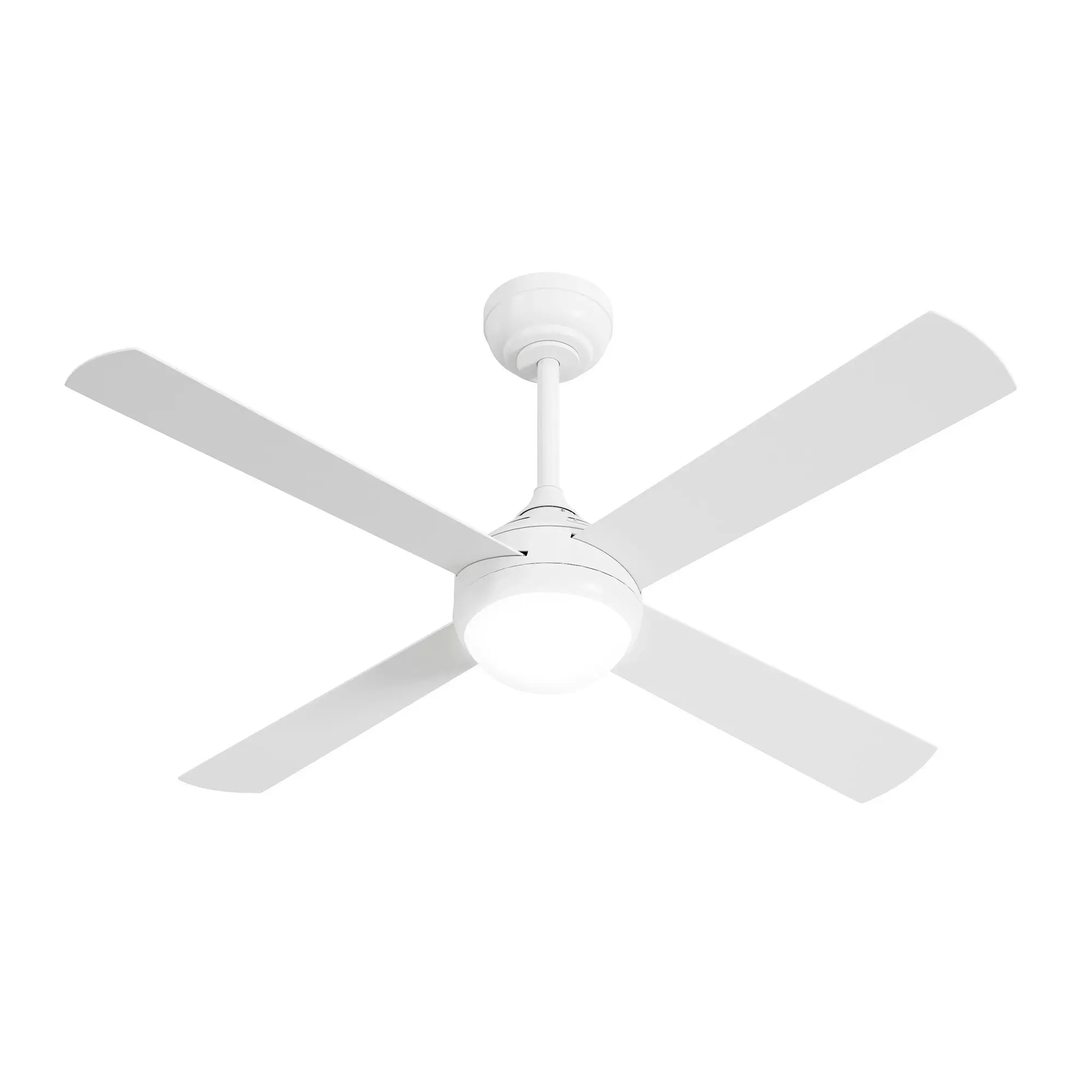 Vevare 52'' Ceiling Fan AC Motor with LED Light Remote Control White