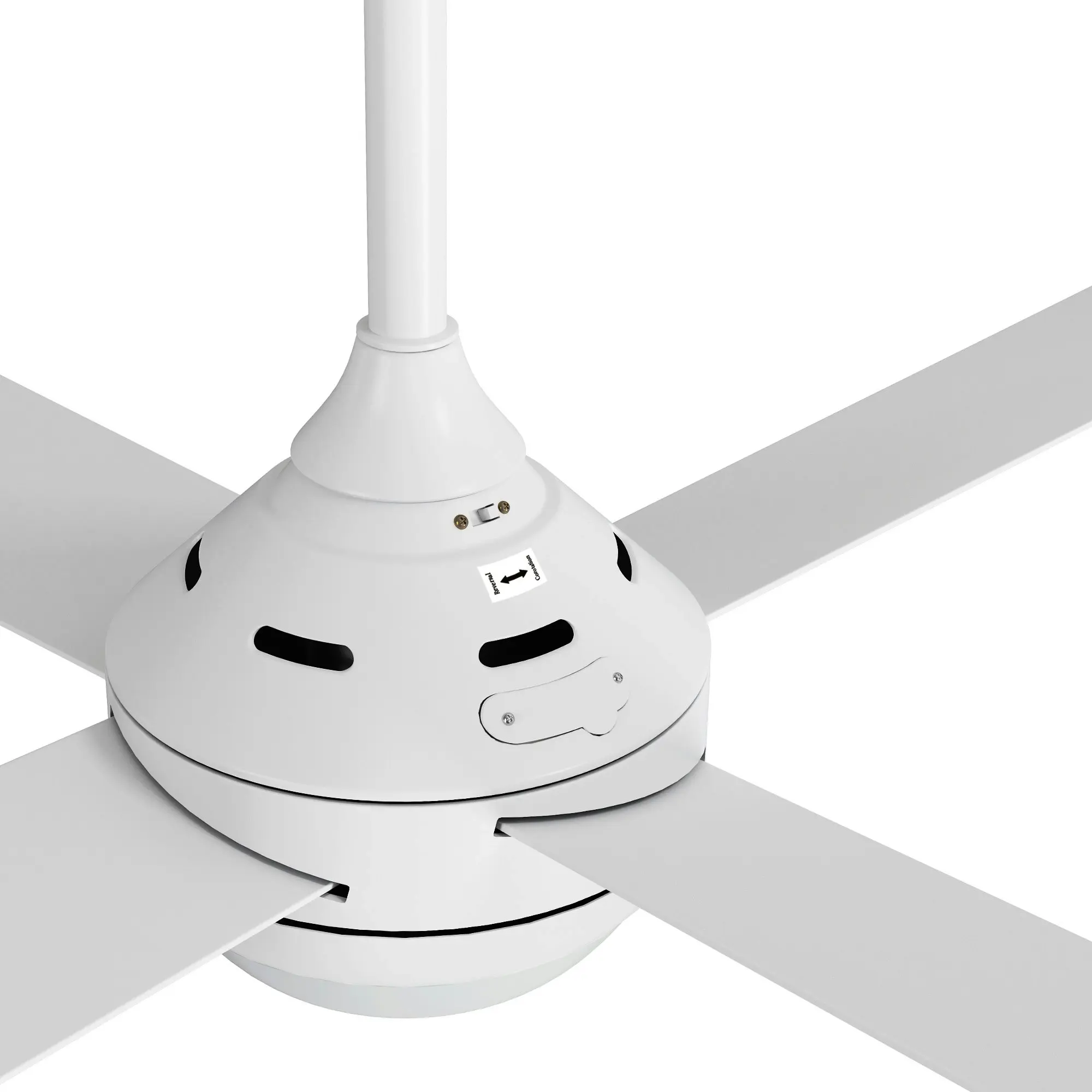 Vevare 52'' Ceiling Fan AC Motor with LED Light Remote Control White