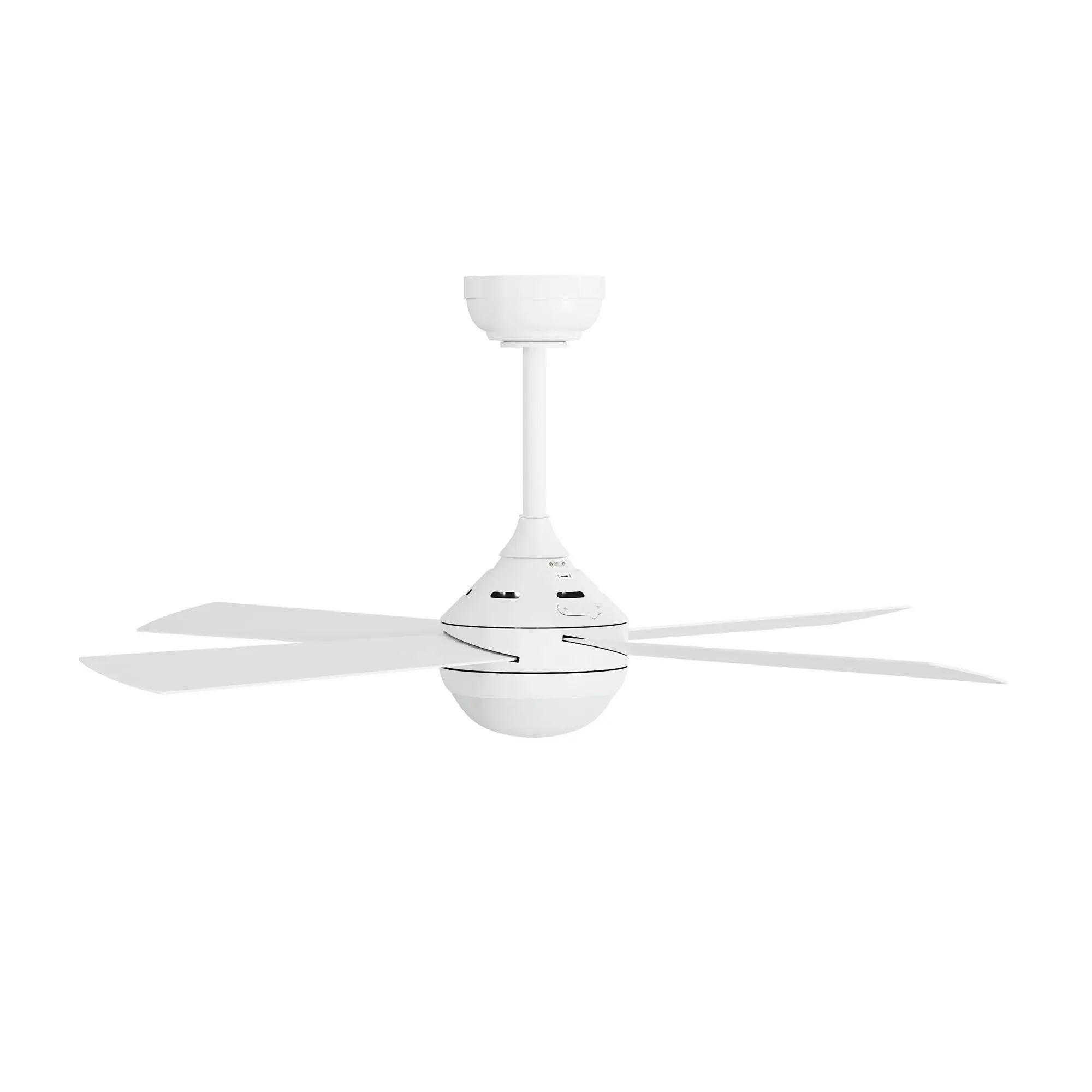 Vevare 52'' Ceiling Fan AC Motor with LED Light Remote Control White