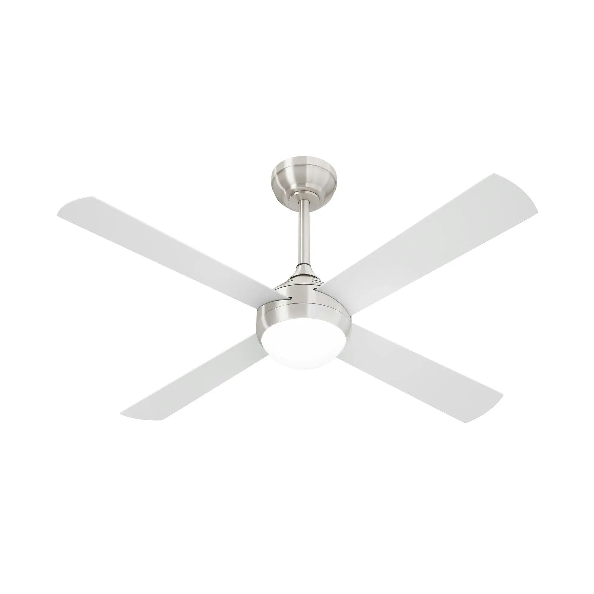 Vevare 52'' Ceiling Fan AC Motor with LED Light Remote Control Silver