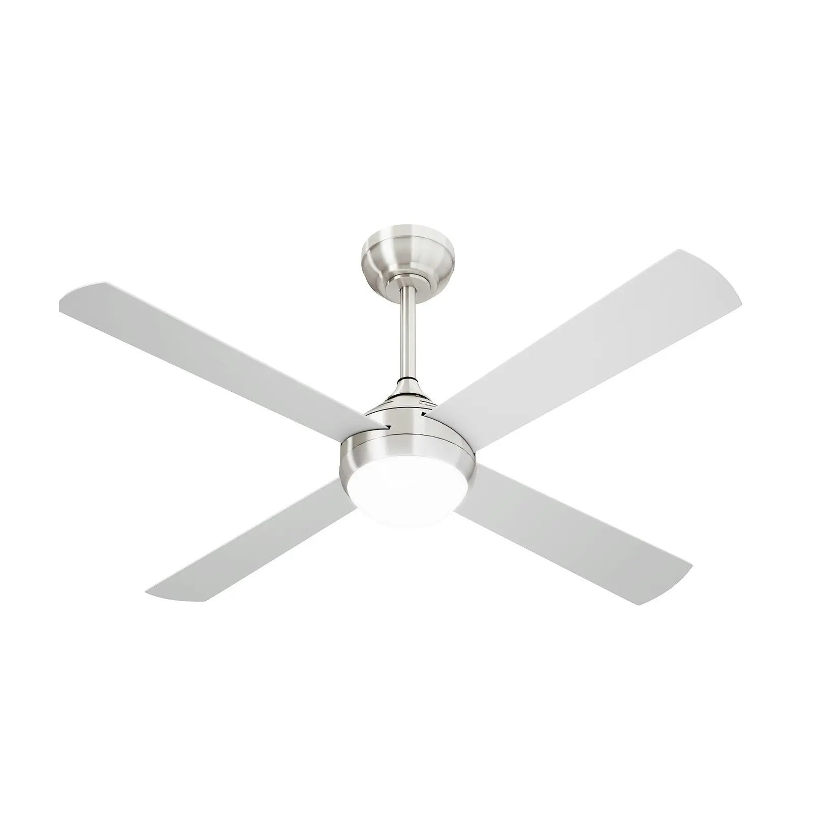 Vevare 52'' Ceiling Fan AC Motor with LED Light Remote Control Silver