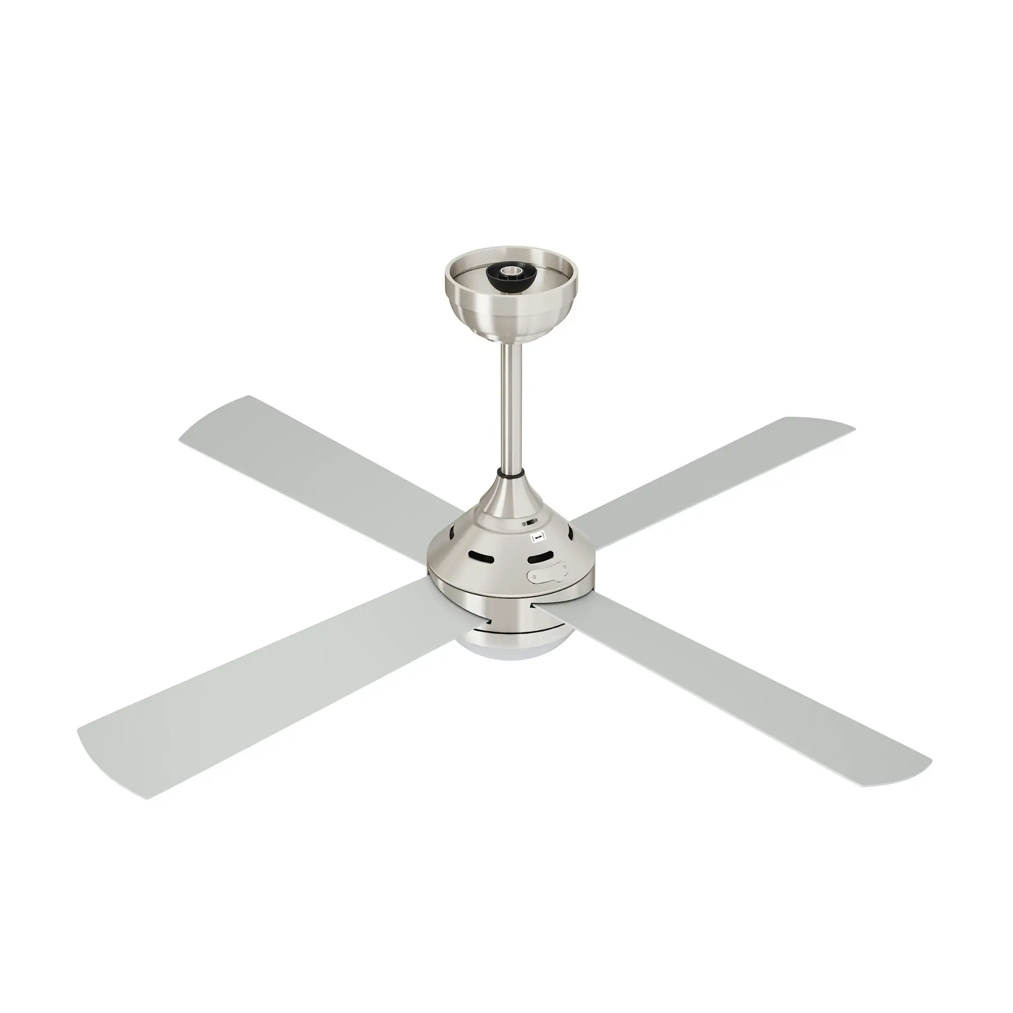 Vevare 52'' Ceiling Fan AC Motor with LED Light Remote Control Silver