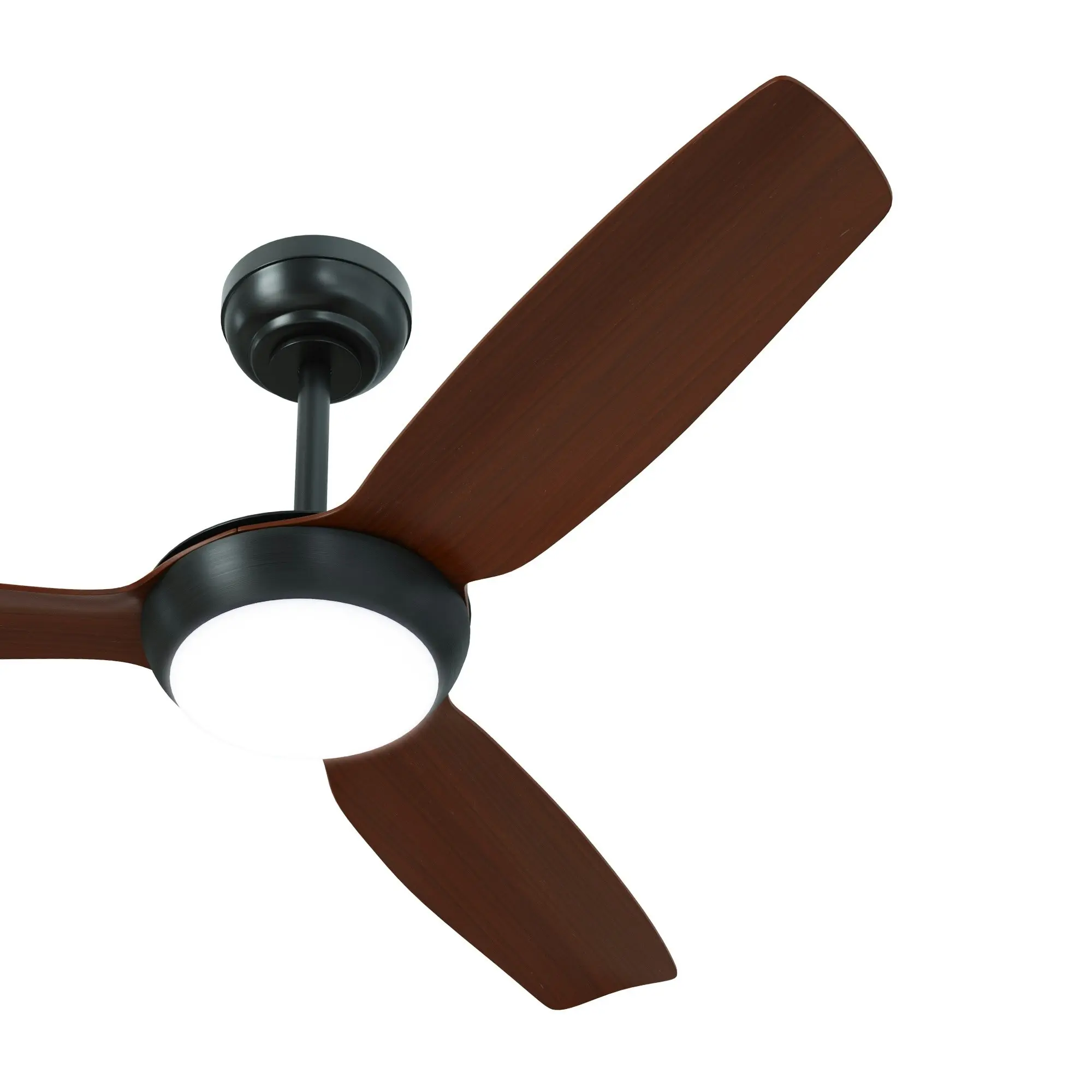 Vevare 52" Ceiling Fan DC Motor With Light Remote Control 5 Speed Fans Walnut