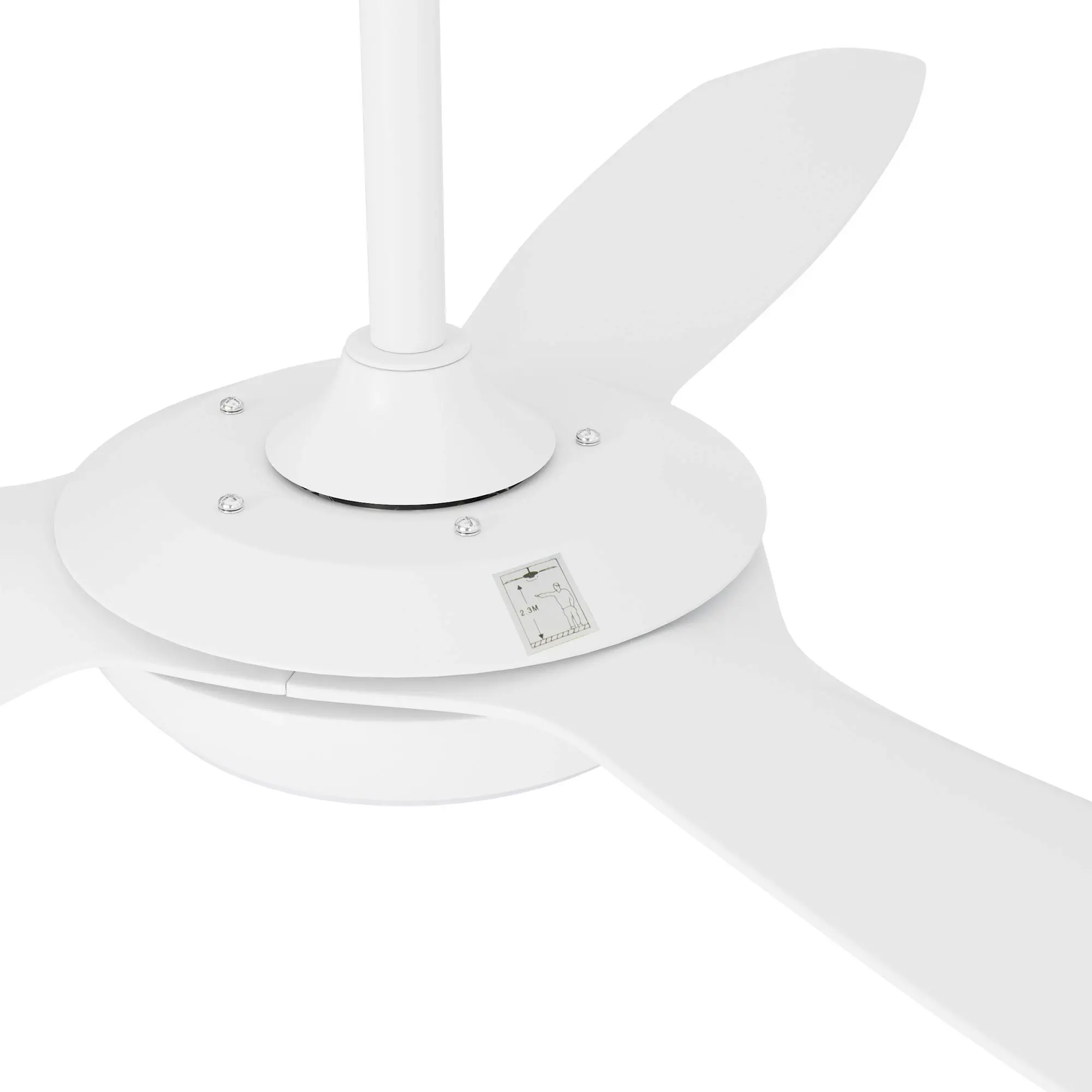 Vevare 52" Ceiling Fan DC Motor With Light Remote Control 5 Speed Fans White