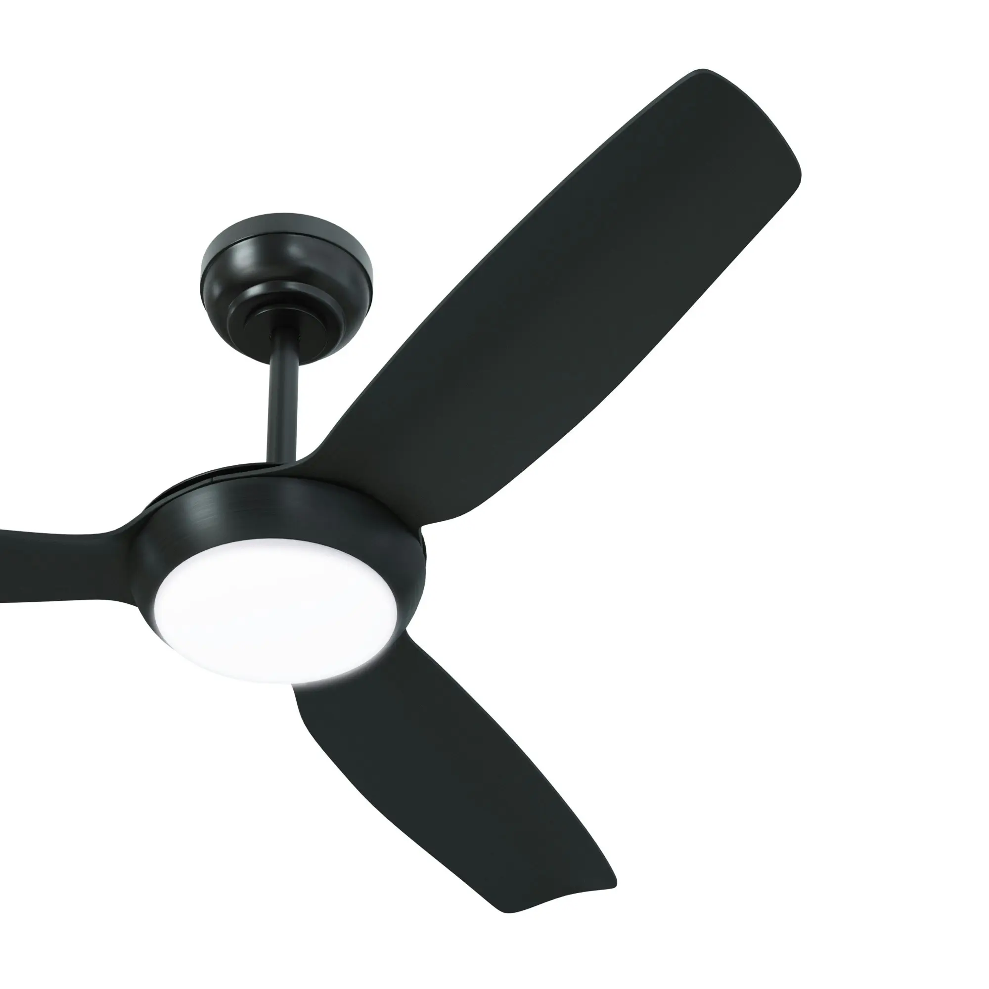 Vevare 52" Ceiling Fan DC Motor With Light Remote Control 5 Speed Fans Black