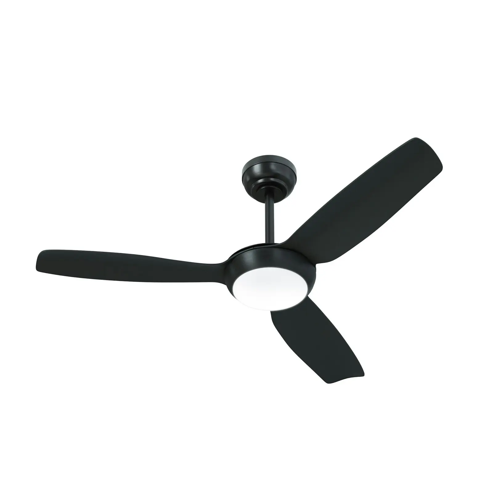 Vevare 52" Ceiling Fan DC Motor With Light Remote Control 5 Speed Fans Black