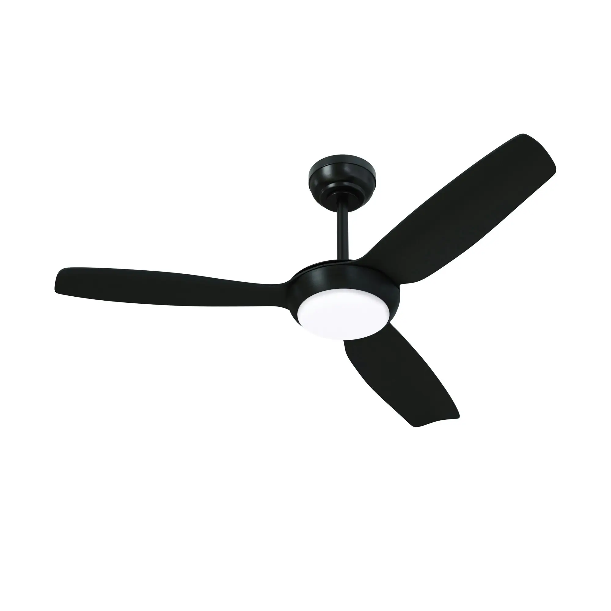 Vevare 52" Ceiling Fan DC Motor With Light Remote Control 5 Speed Fans Black