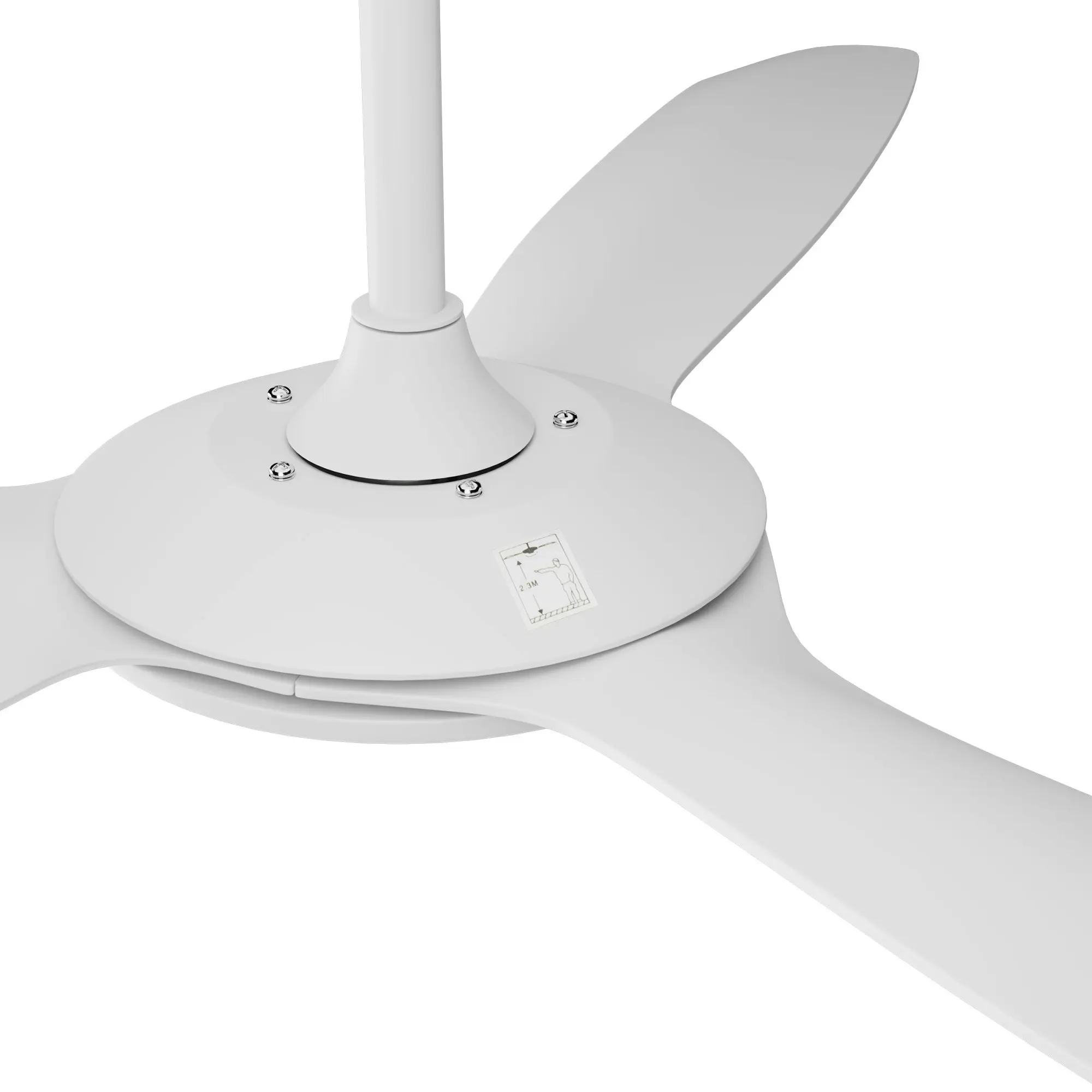 Vevare 52" Ceiling Fan DC Motor With Remote Control Timer 5 Speed Fans White