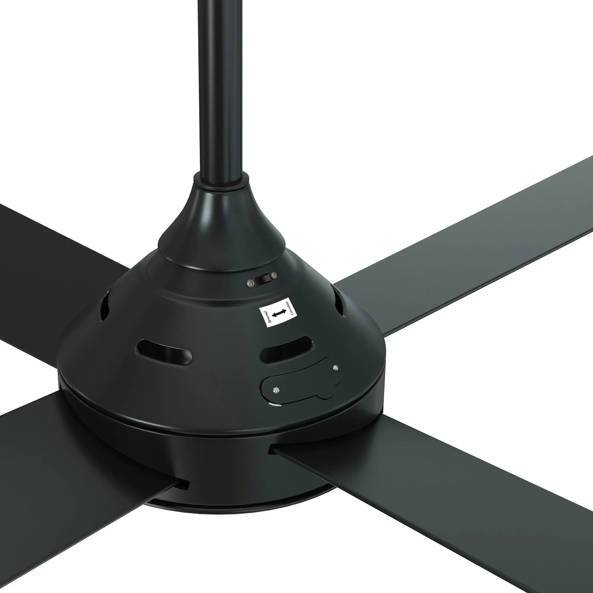 Vevare 52'' Ceiling Fan AC Motor with Remote Control Timer Black