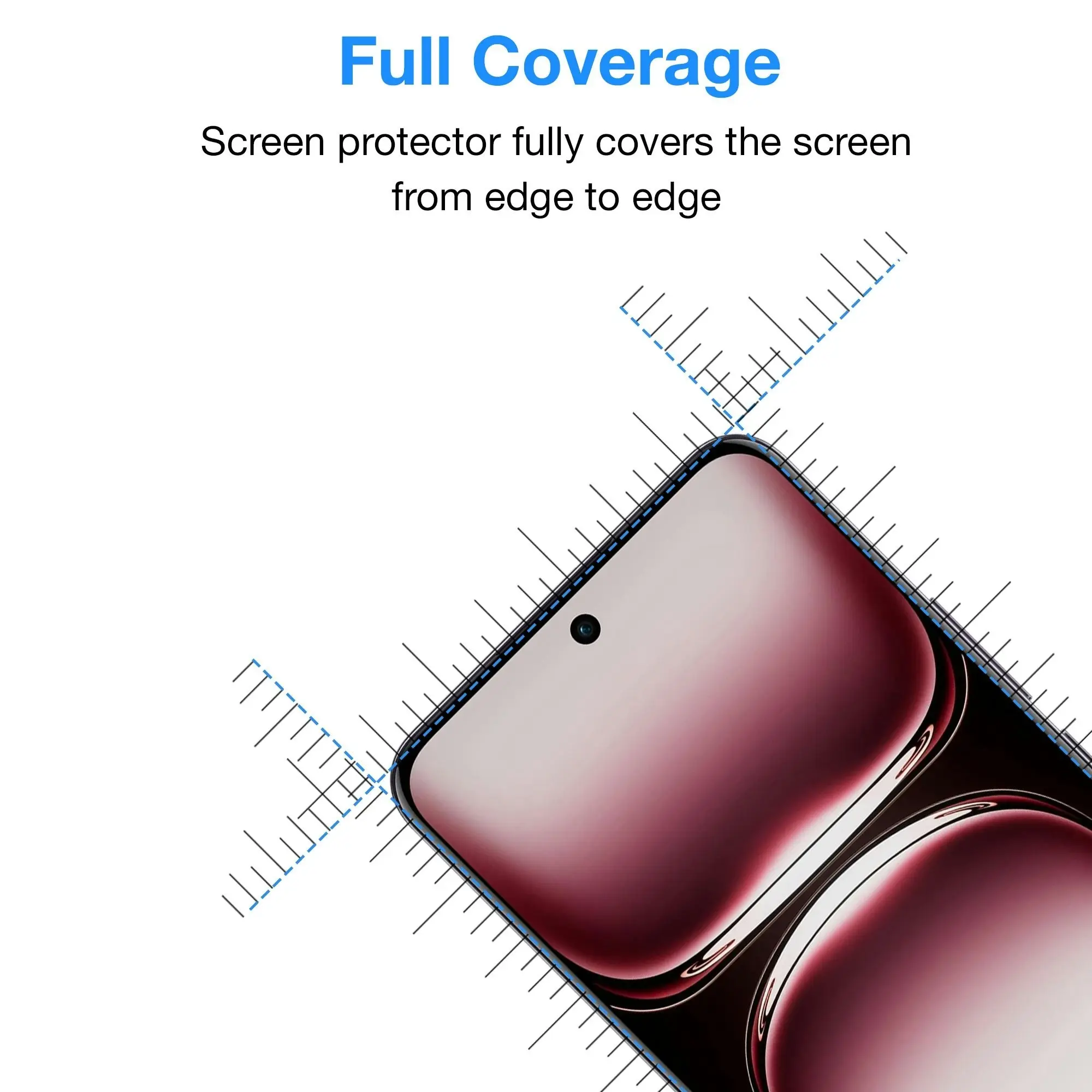 [3 Pack] MEZON OPPO Reno12 5G Premium Hydrogel Clear Edge-to-Edge Full Coverage Screen Protector Film