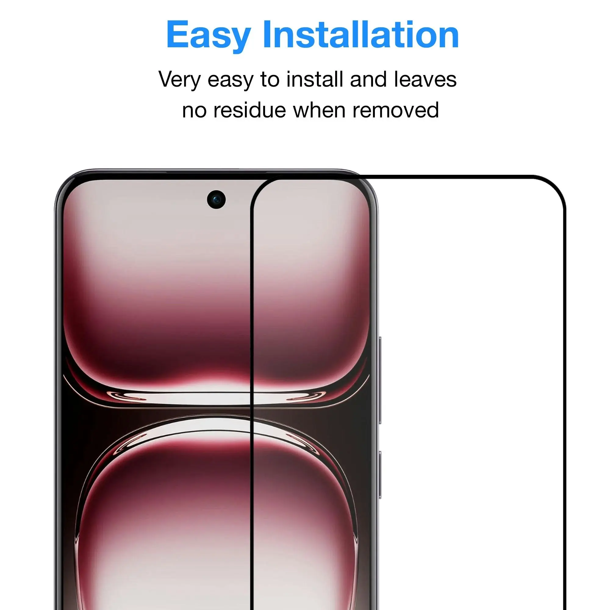 [2 Pack] MEZON Full Coverage Tempered Glass for OPPO Reno12 5G Crystal Clear Premium 9H HD Screen Protector (OPPO Reno12 5G, 9H Full)